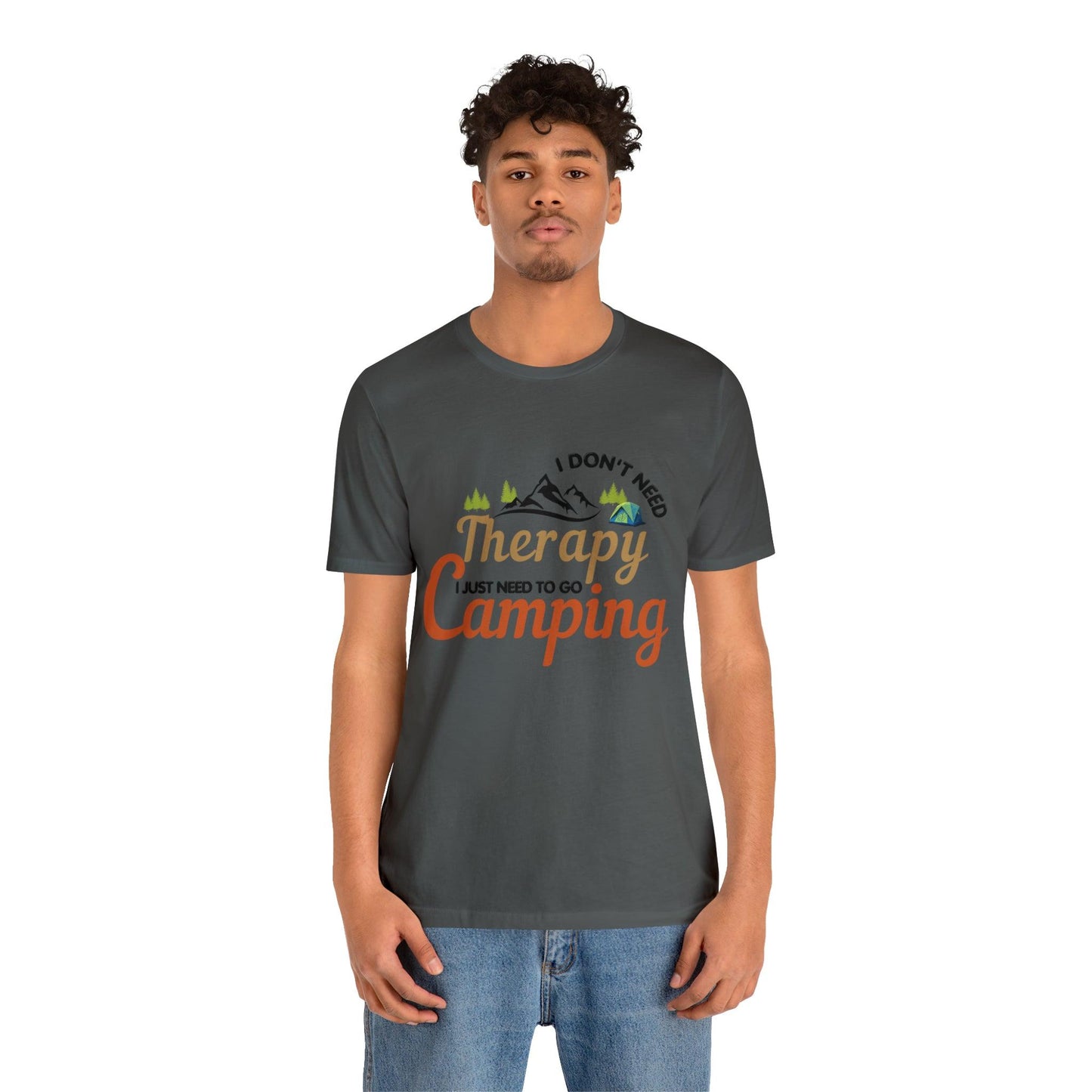 I don't need therapy I just need to go camping, camping shirt, dad shirt, dad gift, gift for outdoor lover, fishing gift nature lover shirt