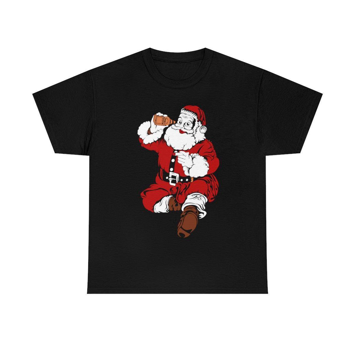 Santa Drinking Beer Funny T-shirt Funny Christmas Shirt Funny Santa Shirt Santa Gift - Giftsmojo