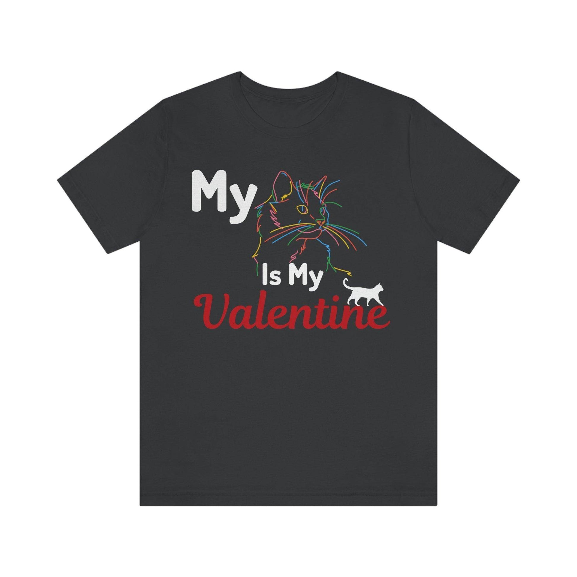 My Cat is My Valentine, Cute Pet lover Valentine shirt - Cute Cat lover shirt - Cat Mom shirt - Giftsmojo