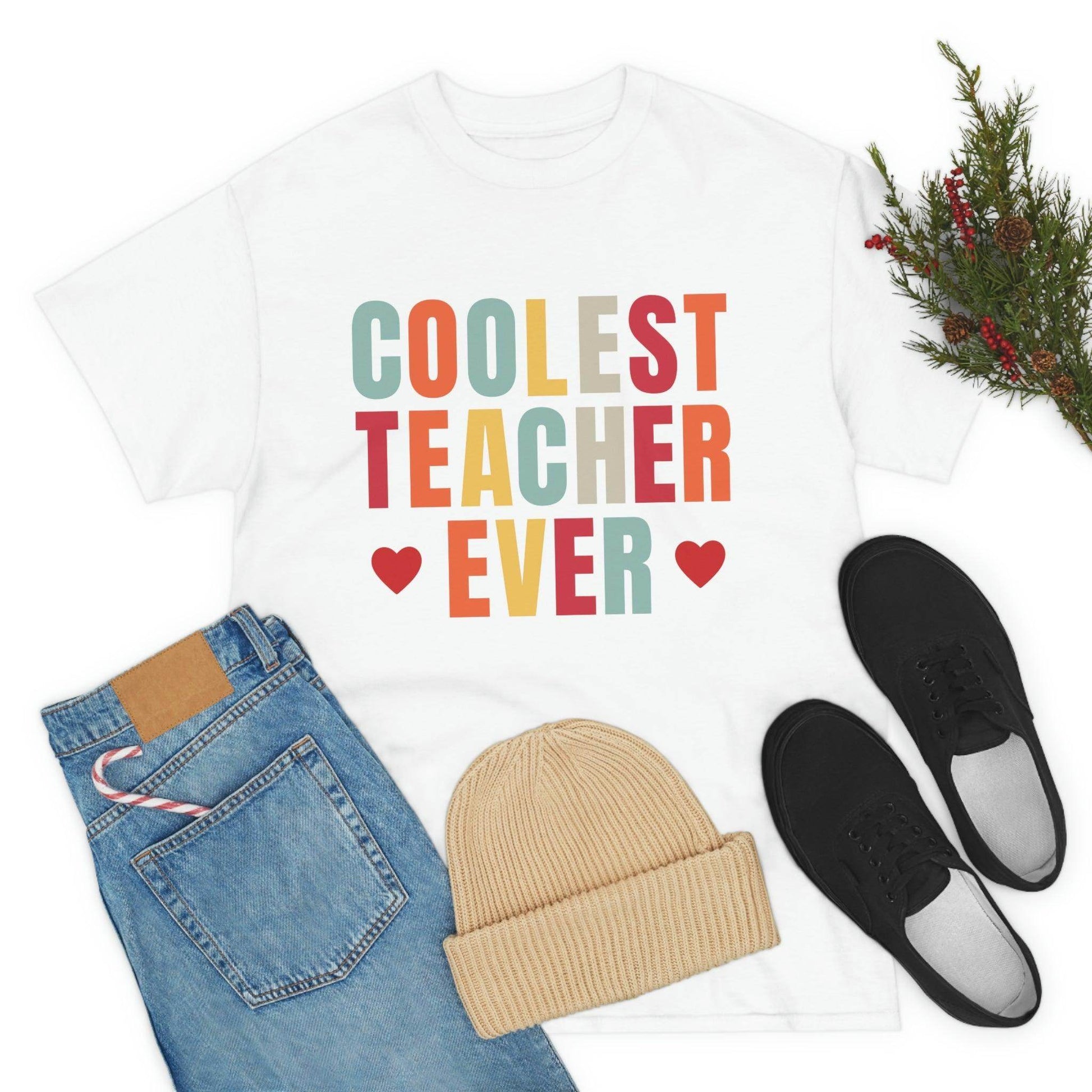 Coolest Teacher Ever T-Shirt - teacher gift - teacher appreciation - Giftsmojo