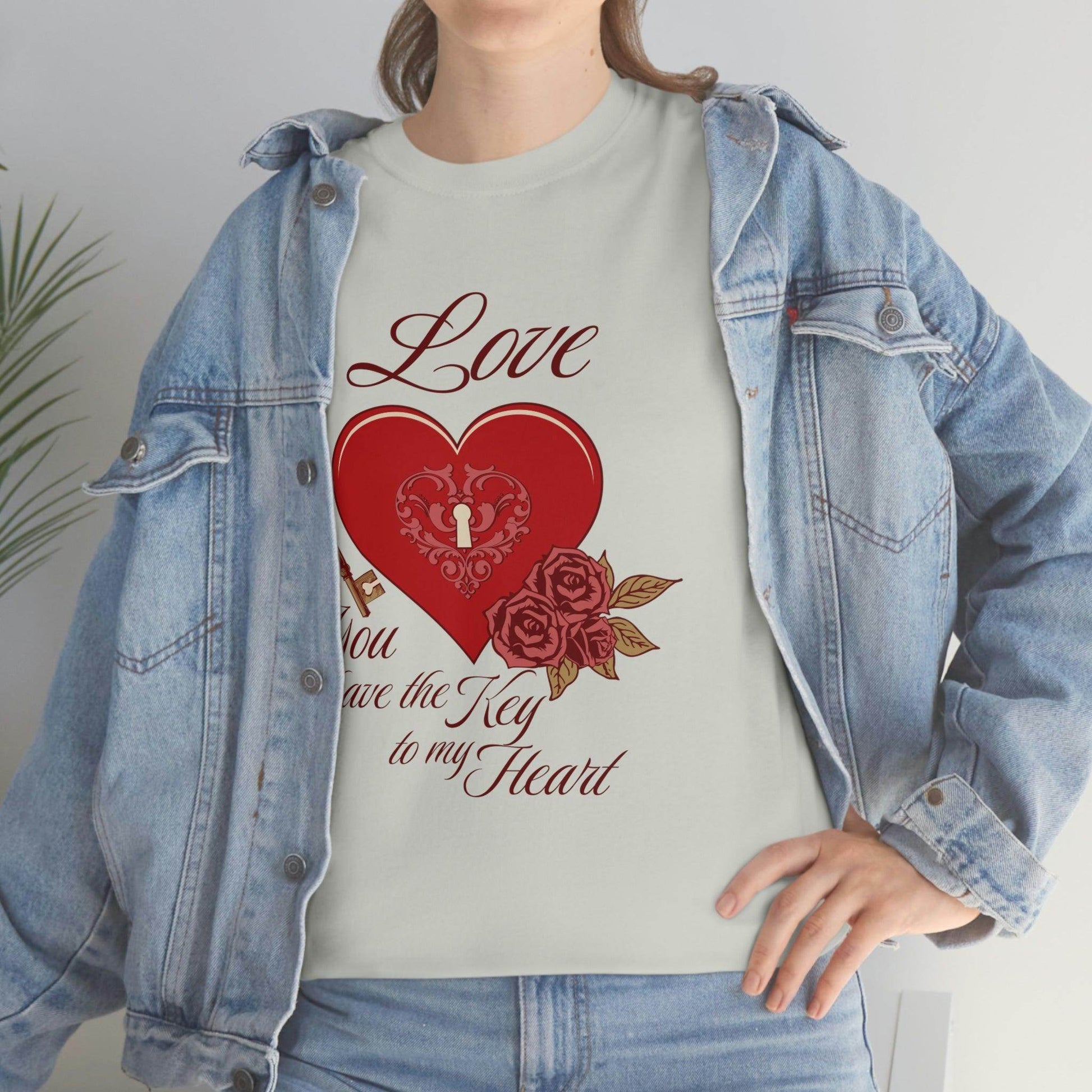 Love you have the keys to my heart Tee - Giftsmojo