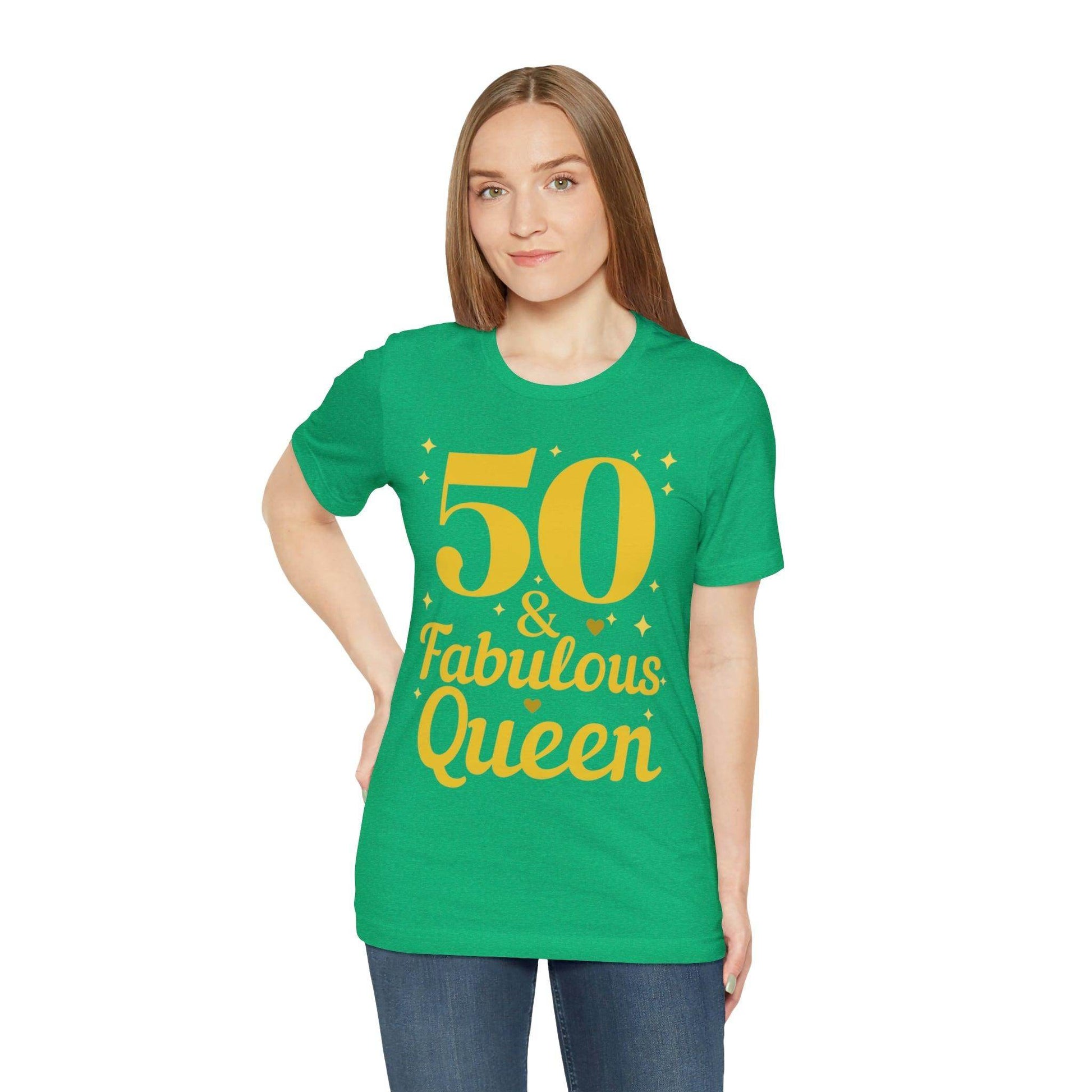50 and Fabulous Queen shirt, Funny 50th birthday shirt - Giftsmojo