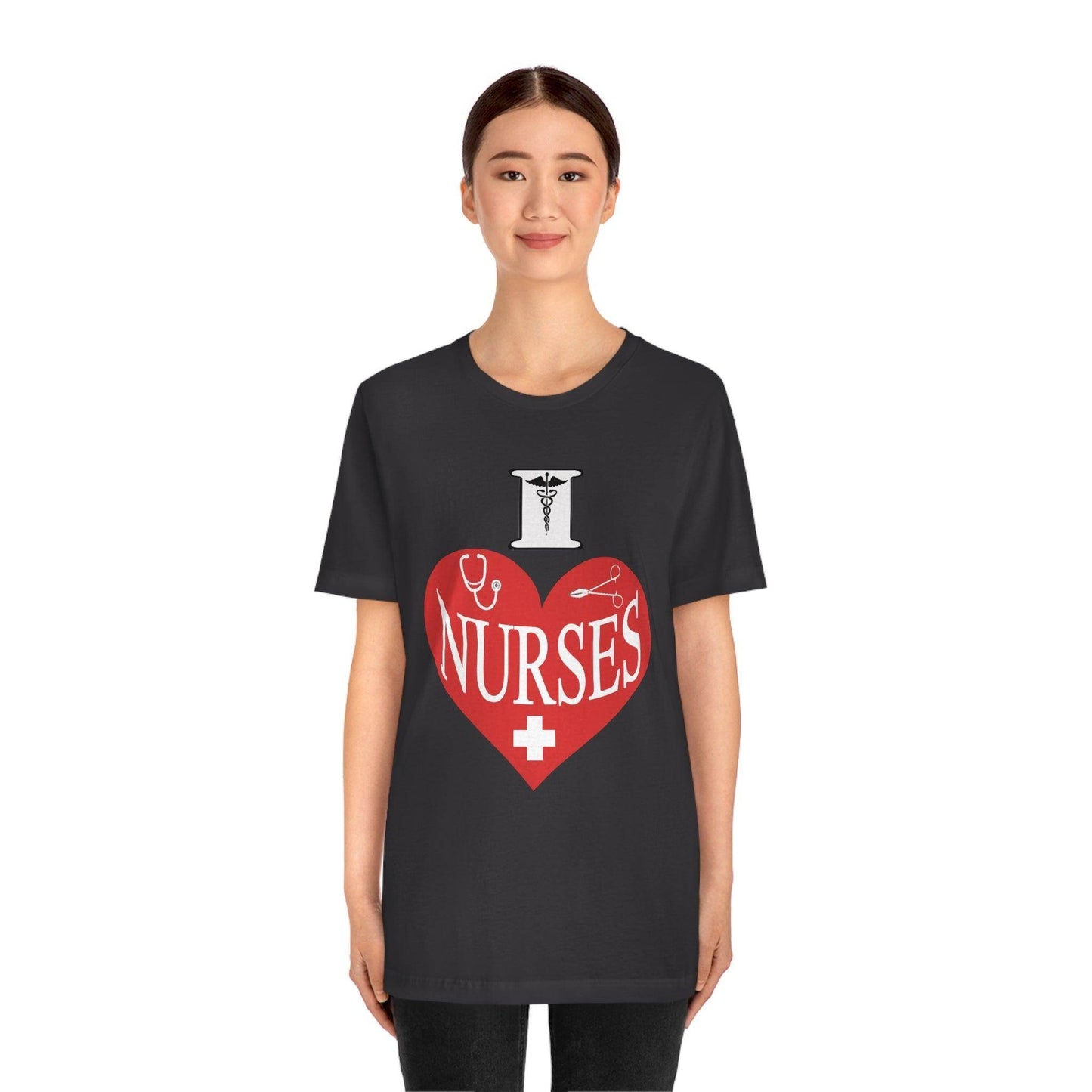 I love Nurses Tee - Giftsmojo