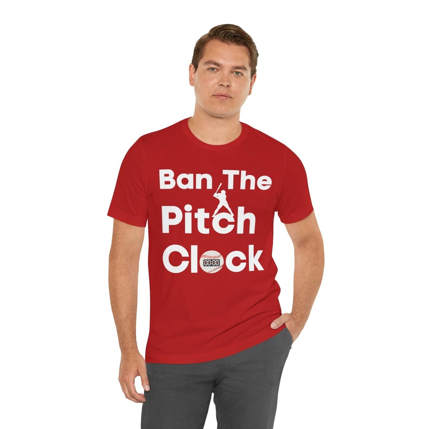 Ban The Pitch Clock in Baseball Ban Baseball Pitch Clock - Show Your Support By Wearing this shirt to the Games - Giftsmojo