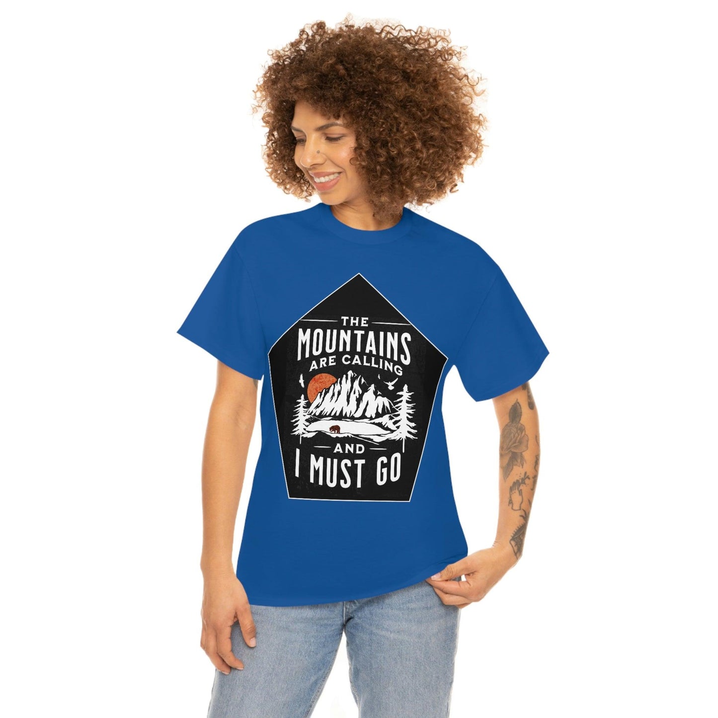 The Mountains are Calling and I Must Go Tee - Giftsmojo
