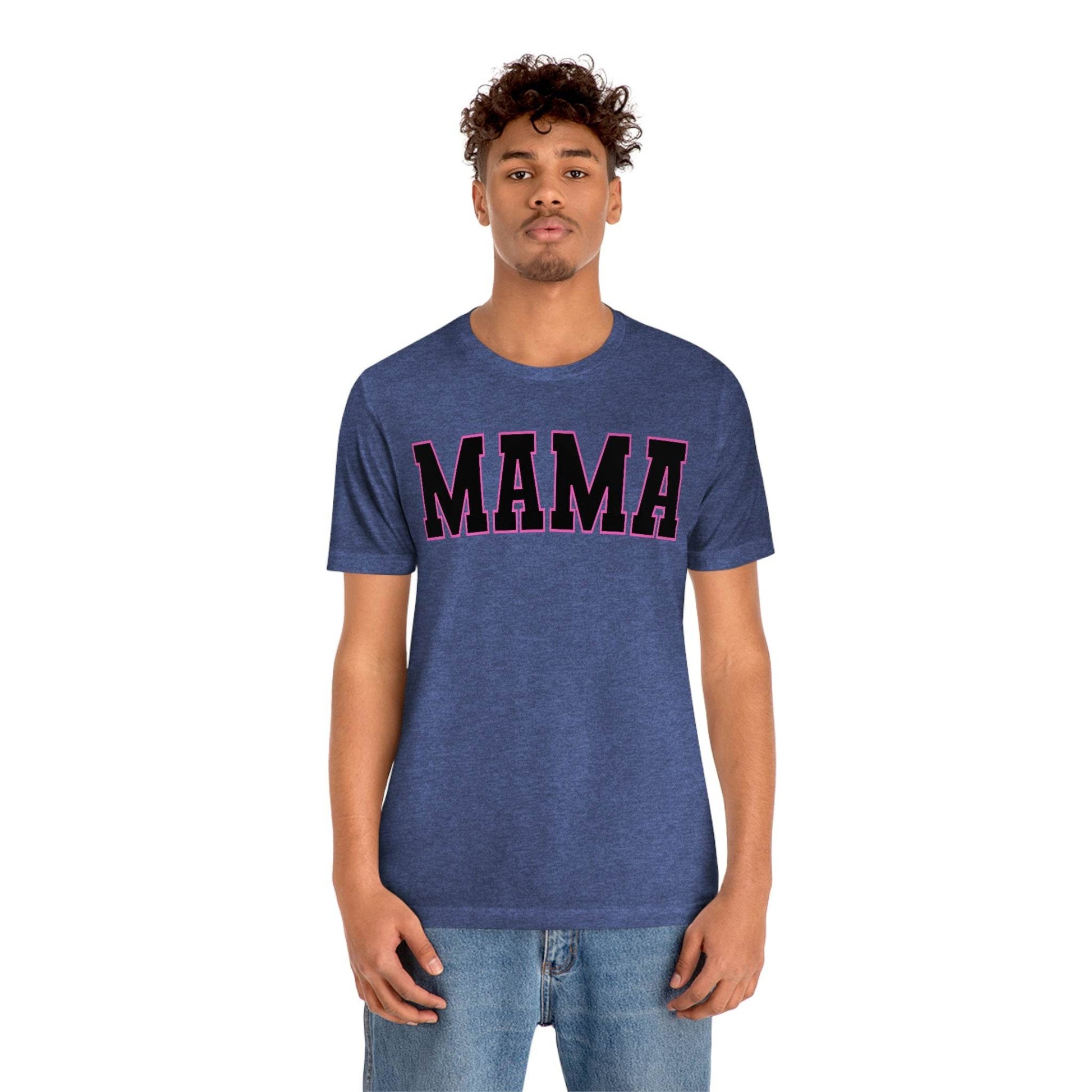 Cute Mama shirt mom shirt gift for her - mothers day shirt mothers day gift mom life shirt - retro mama shirt boy mama shirt mama t-shirt - Giftsmojo