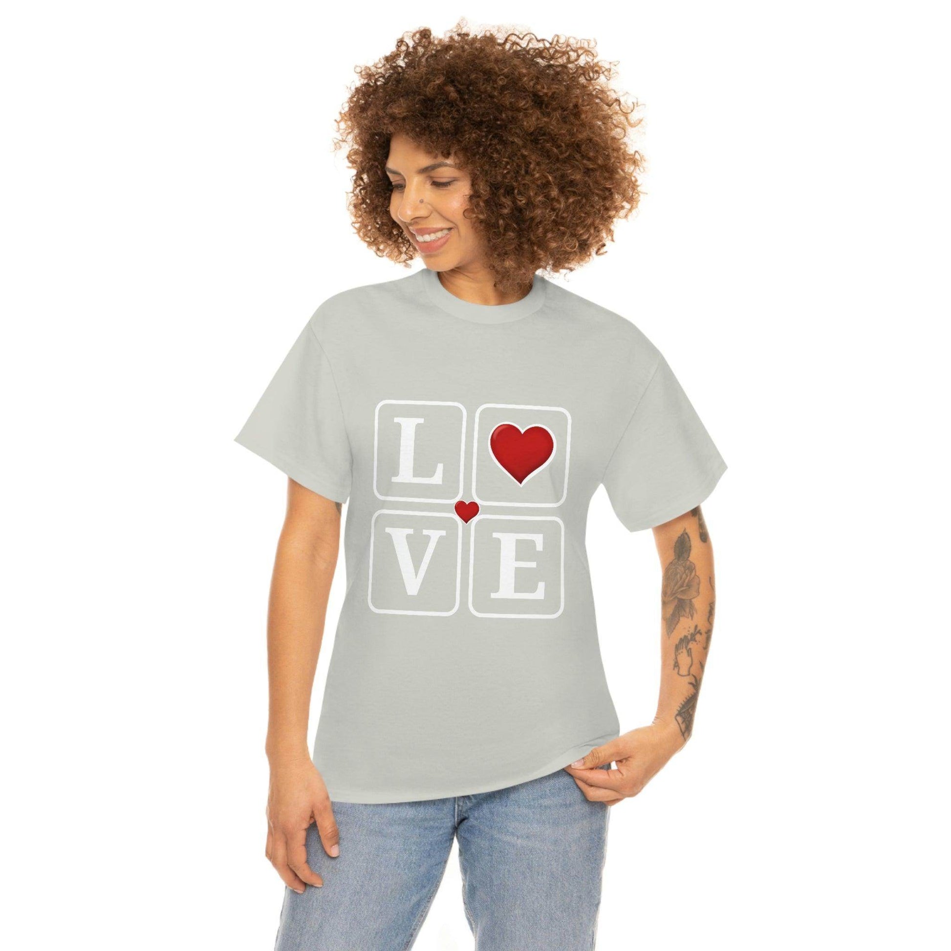 Love square Hearts Shirt, Great Gift for Valentine's day, birthday, engagement, anniversary and many more - Giftsmojo