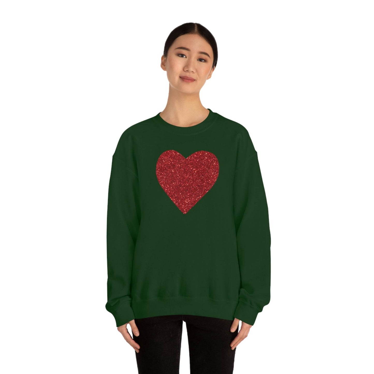 Heart Sweatshirt Love sweatshirt Love Shirt Cute Love Shirt with Heart Valentine sweatshirt - Matching Love shirt Girlfriend gift Boyfriend - Giftsmojo