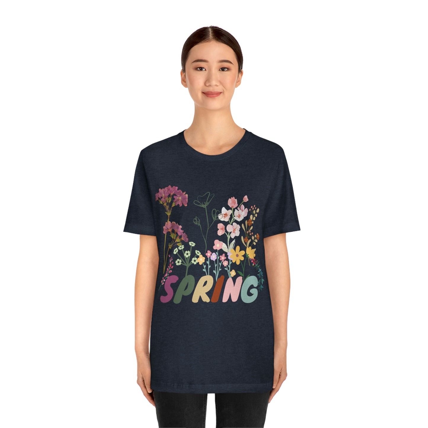 Spring Shirt, Flower T shirt, Vintage Botanical Shirt, Vintage T-shirt, Graphic Tshirt, Botanical Print, Vintage Flower Shirt, Wildflower,