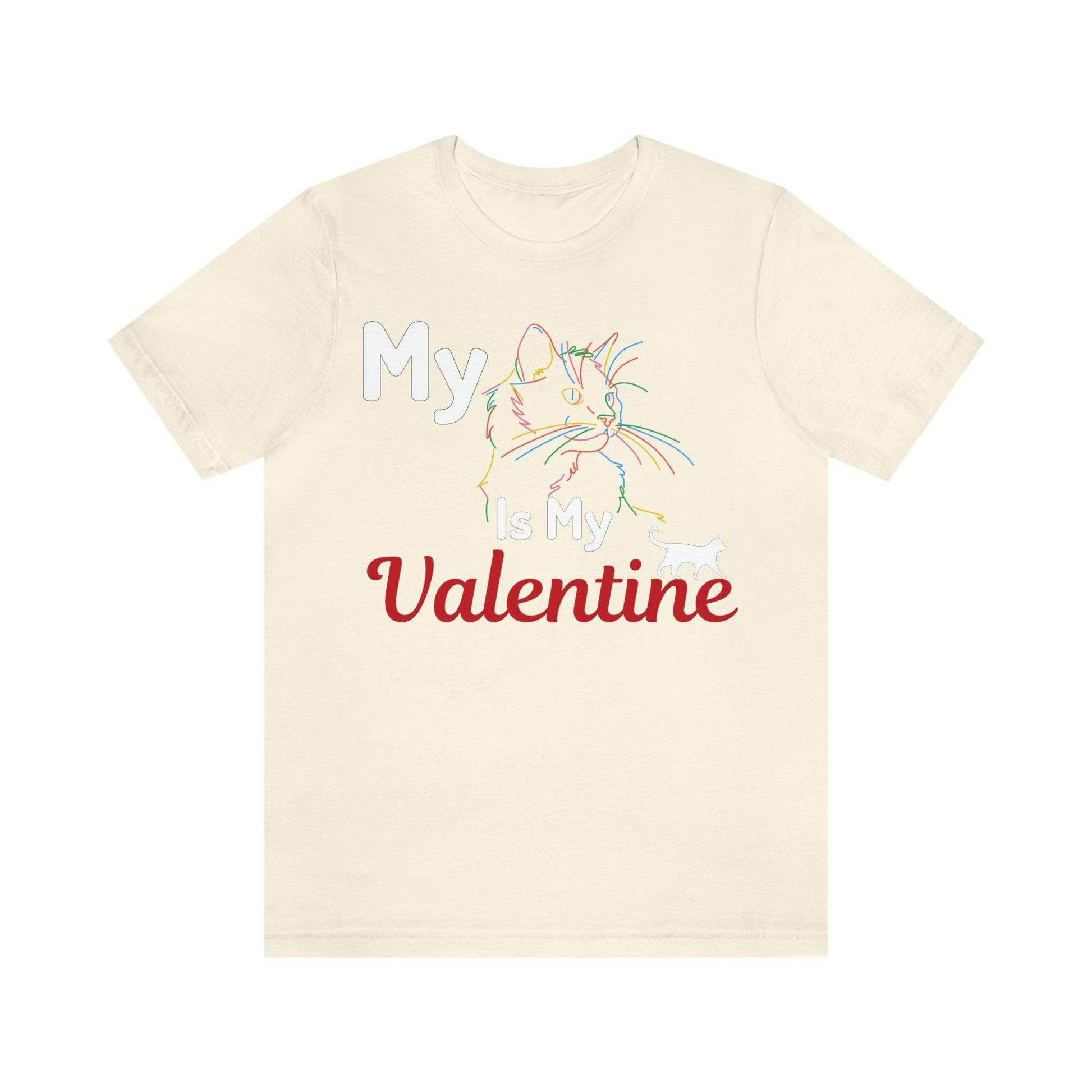 My Cat is My Valentine, Cute Pet lover Valentine shirt - Cute Cat lover shirt - Cat Mom shirt - Giftsmojo