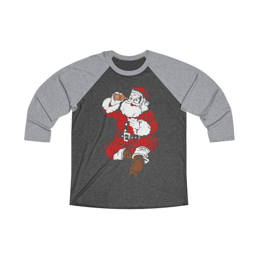 Santa drinking beer Tee - Giftsmojo