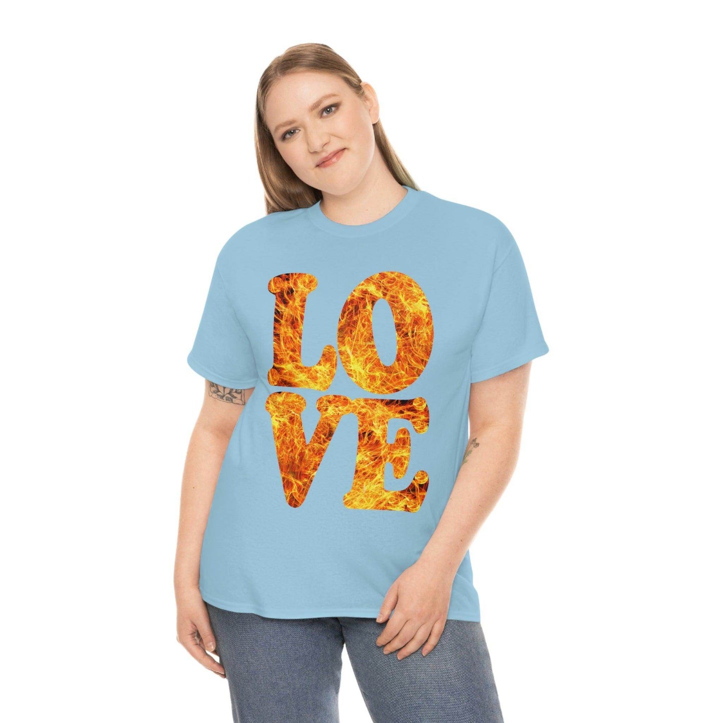 love fire big Tee - Giftsmojo