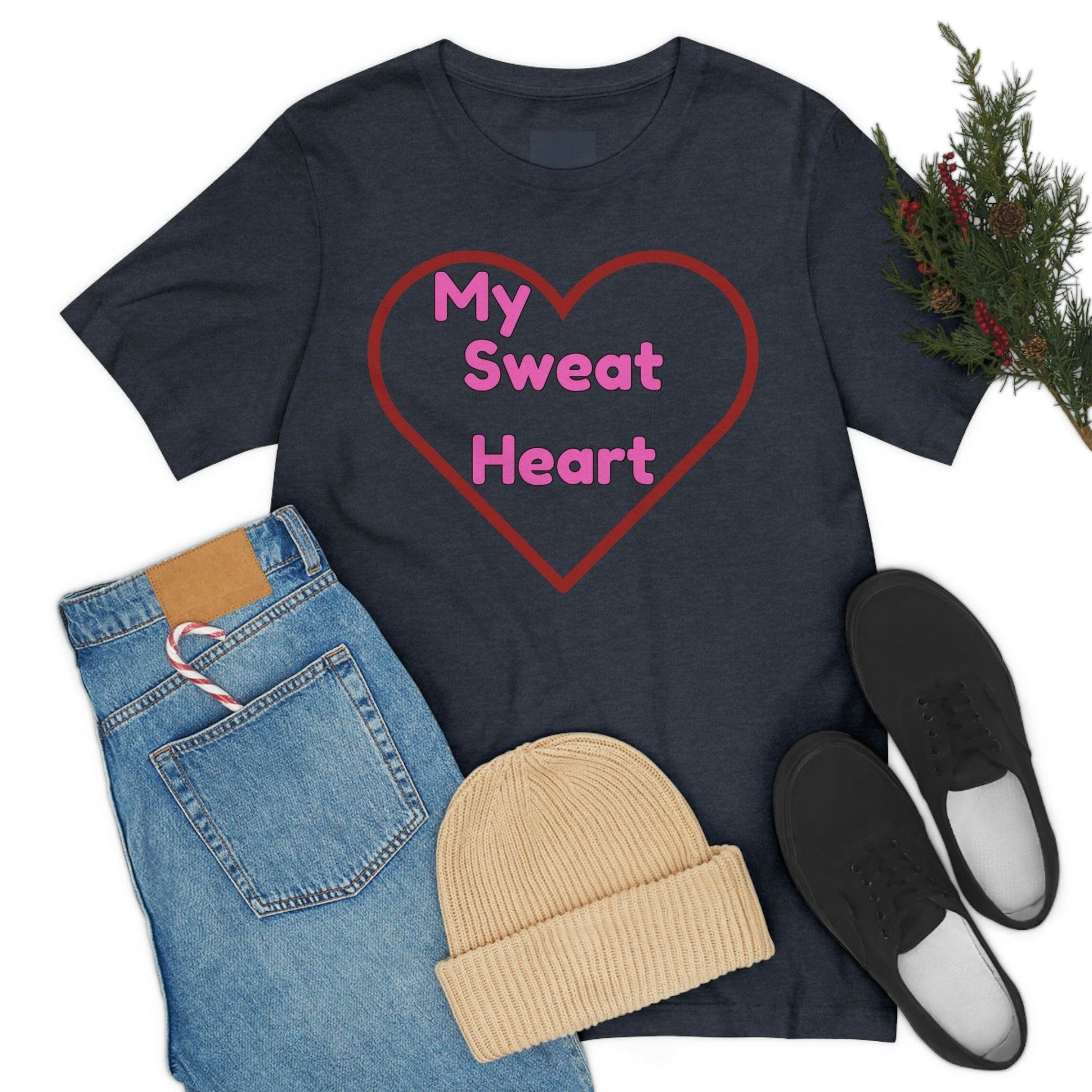 My Sweat Heart - Love shirt - Gift for wife - Gift for Husband - Gift for Girlfriend and Boyfriend - Giftsmojo