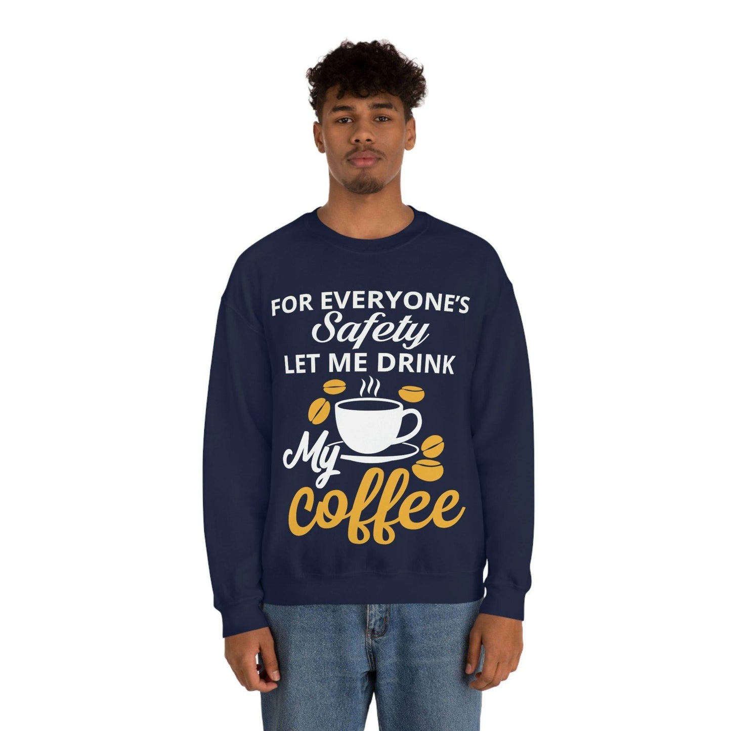 Coffee tee Unisex Heavy Blend™ Crewneck Sweatshirt - Giftsmojo