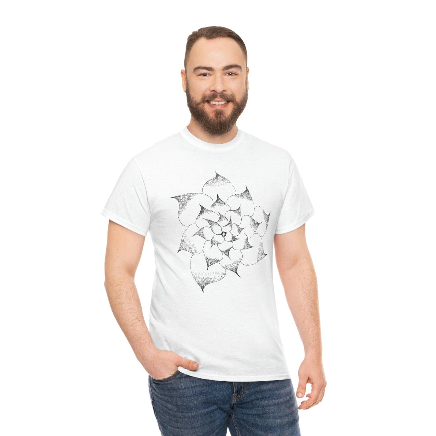 Flower Tee, custom designed tee, flower t-shirt, floral graphic tee - Giftsmojo