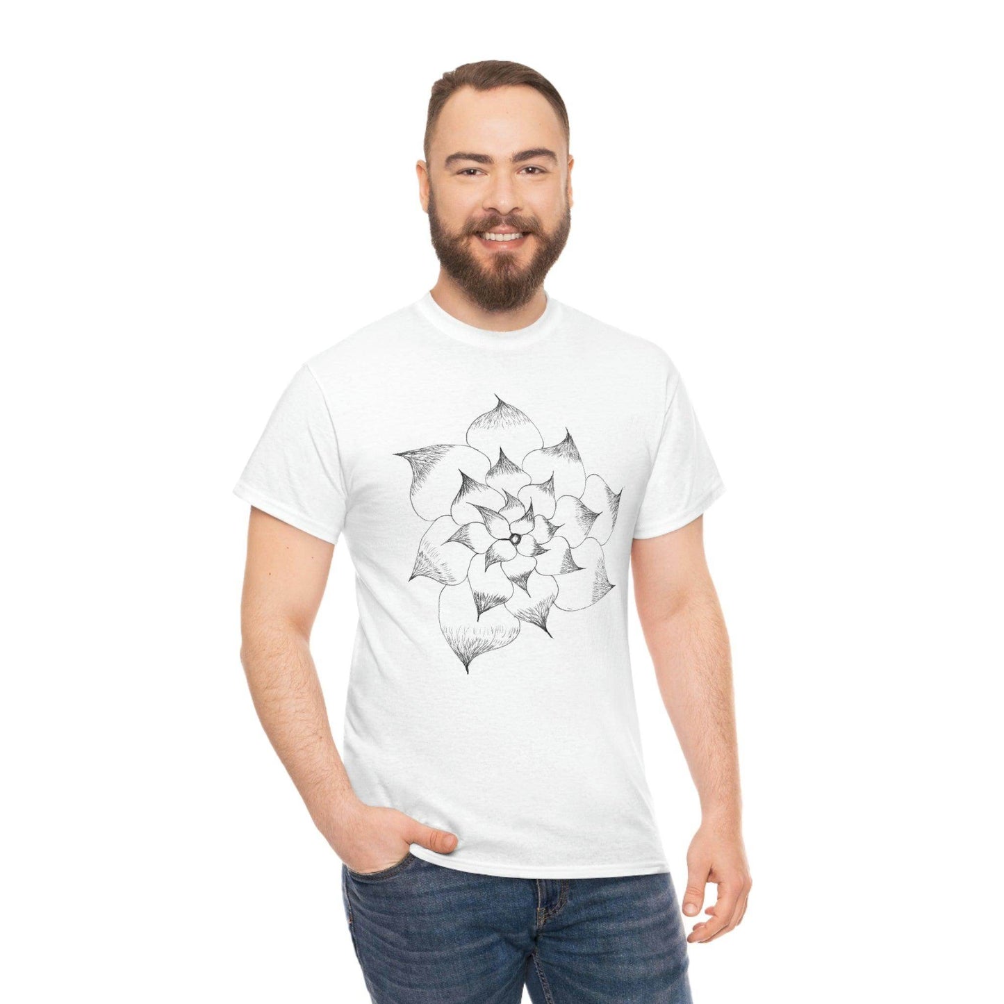 Flower Tee, custom designed tee, flower t-shirt, floral graphic tee - Giftsmojo