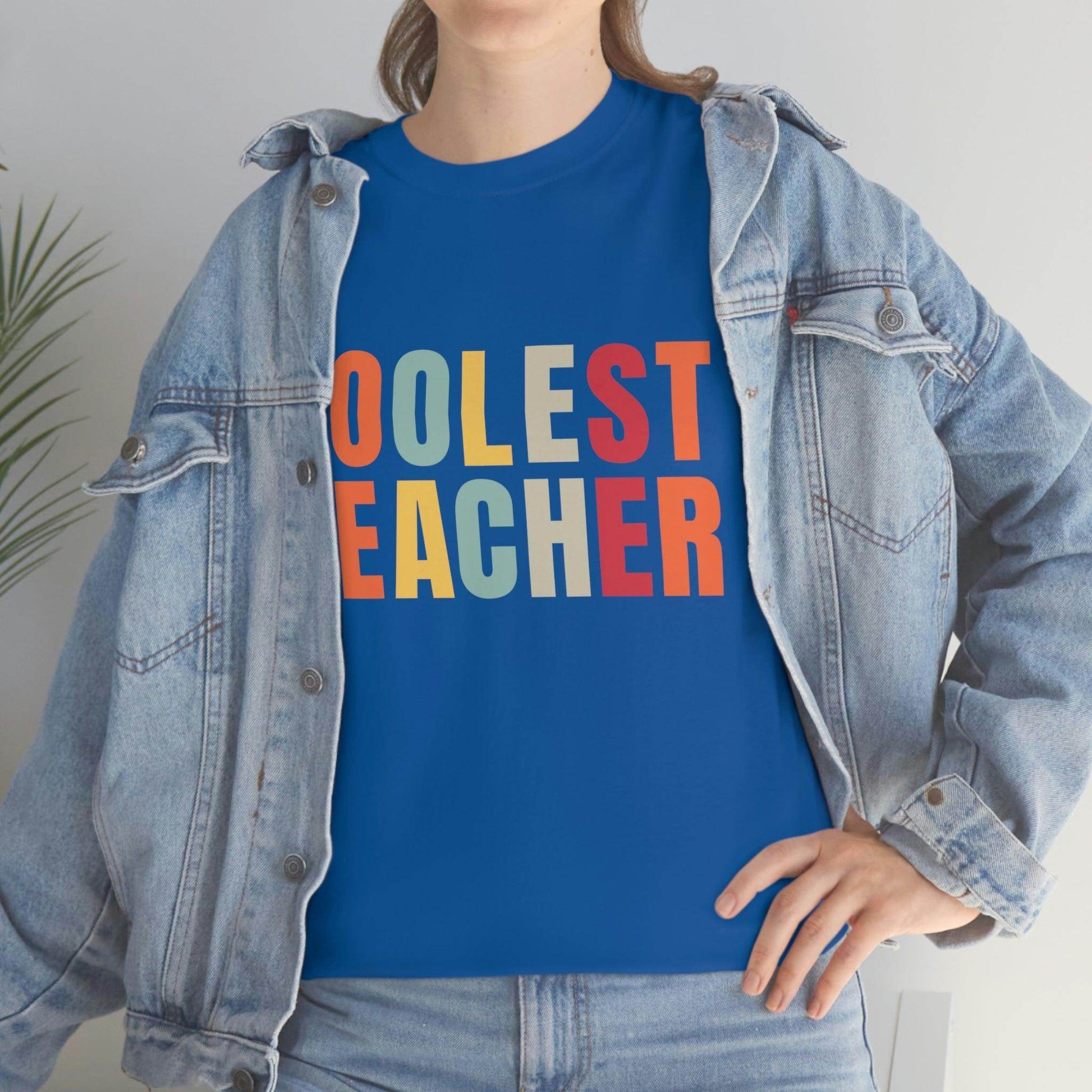 Teacher appreciation gift - Coolest Teacher Shirt - Teacher shirt - Giftsmojo