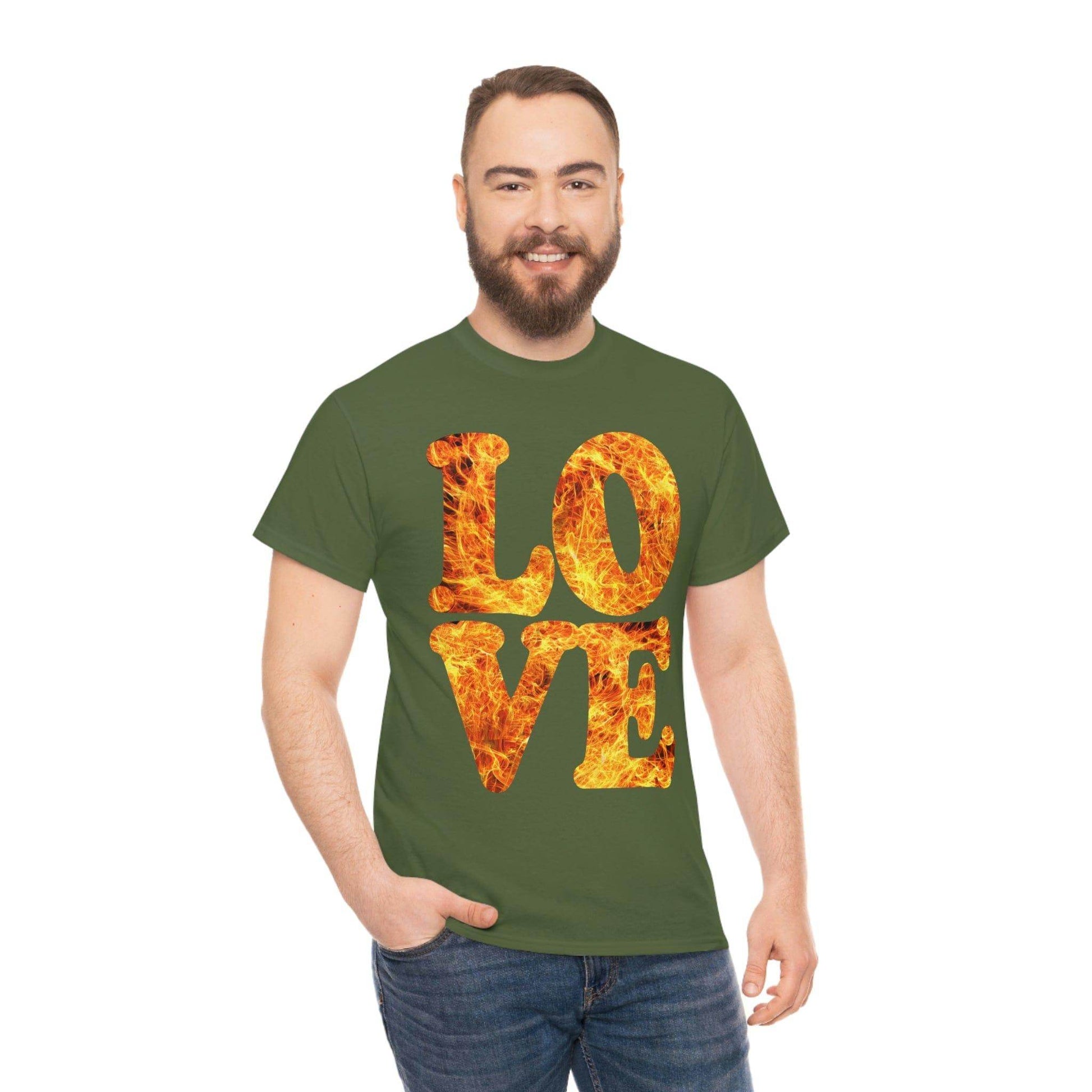 love fire big Tee - Giftsmojo