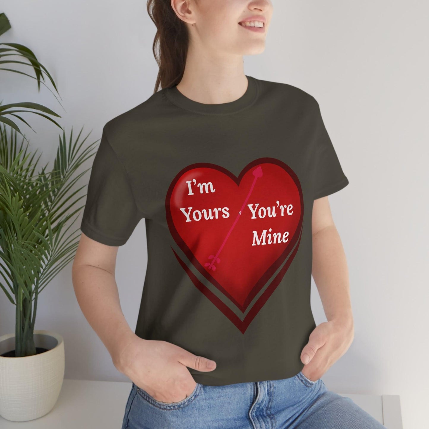 I'm Yours and You're Mine Heart Tee - Giftsmojo