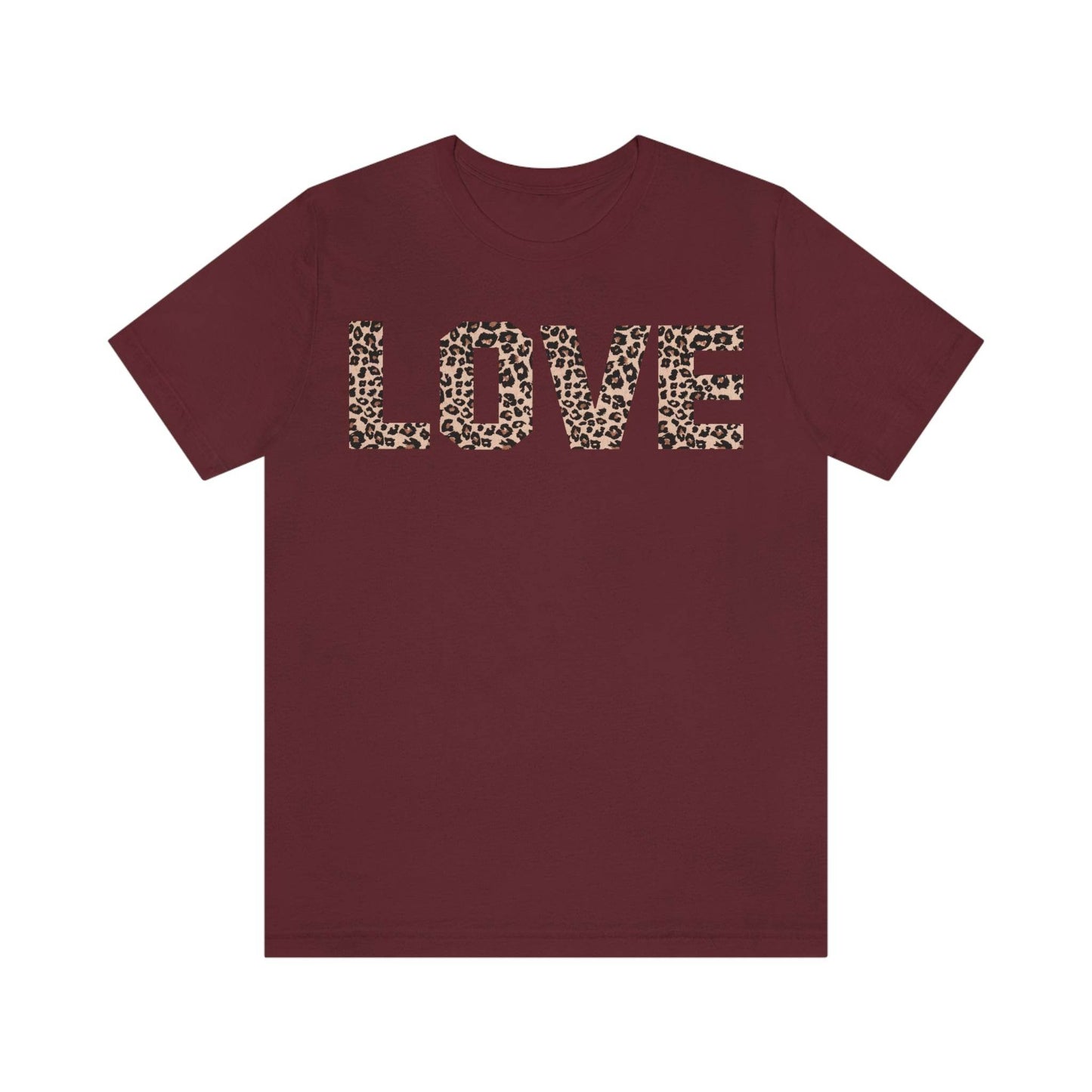 Leopard print love Tee - Giftsmojo