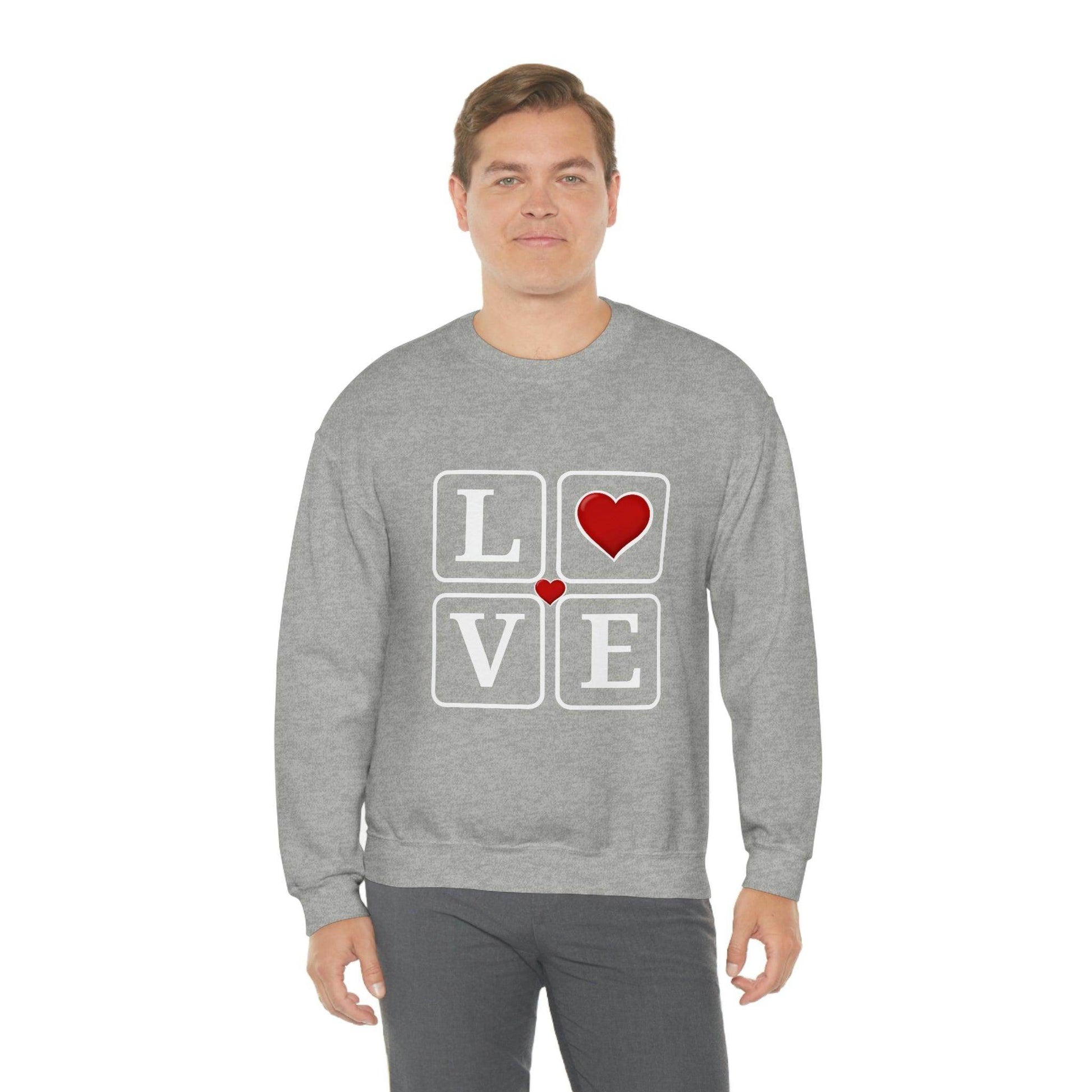 Love square Hearts Sweatshirt - Giftsmojo