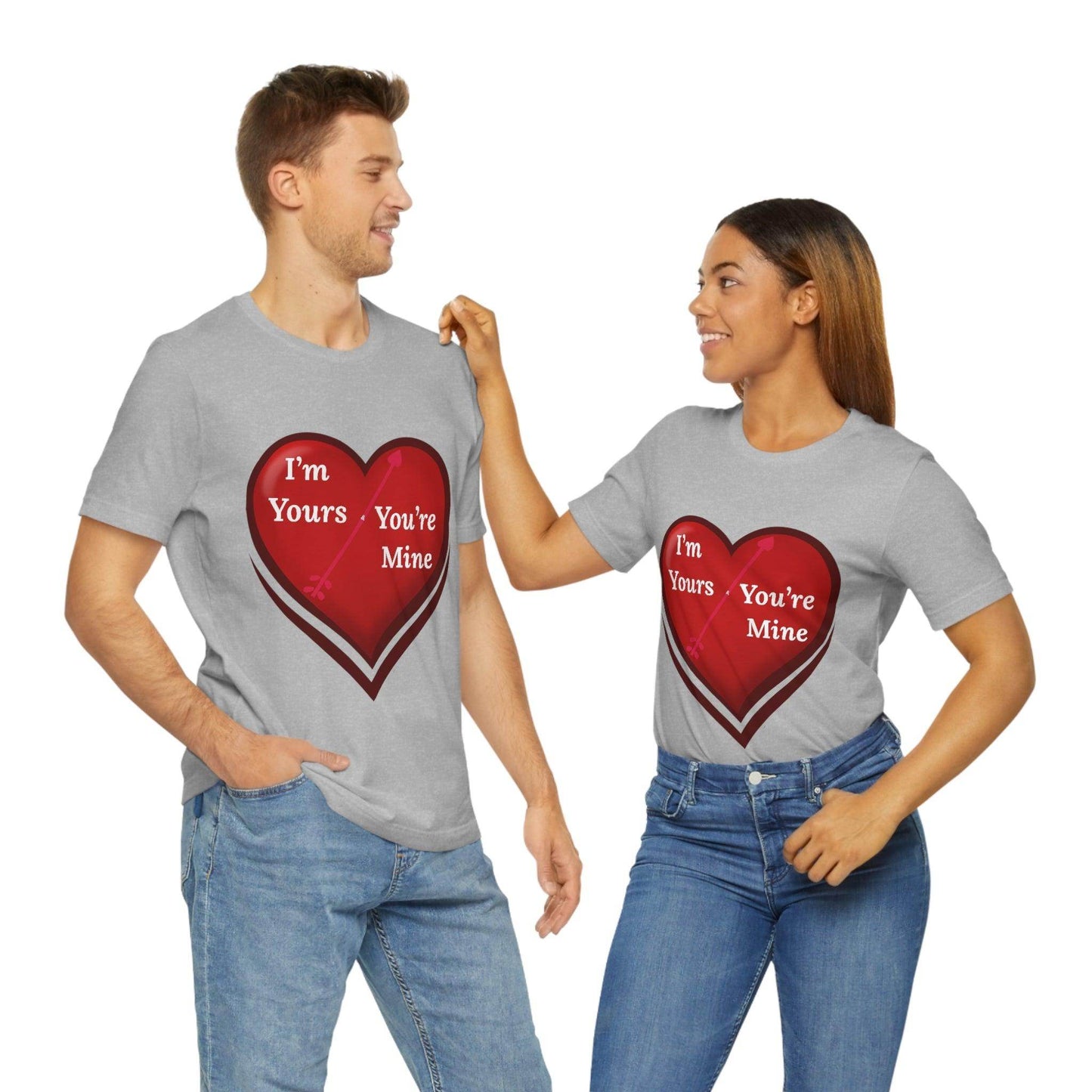 I'm Yours and You're Mine Heart Tee - Giftsmojo