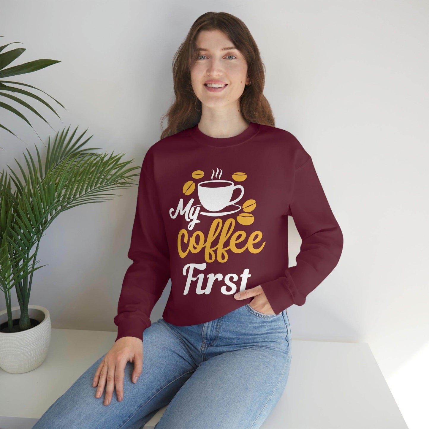 My Coffee First Sweatshirt - Giftsmojo