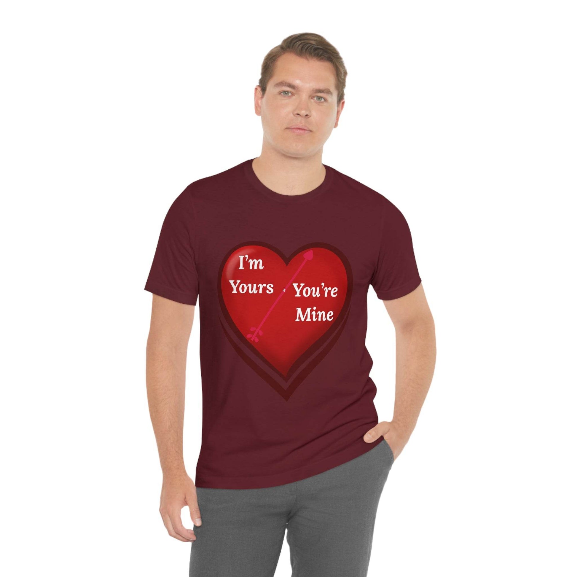 I'm Yours and You're Mine Heart Tee - Giftsmojo
