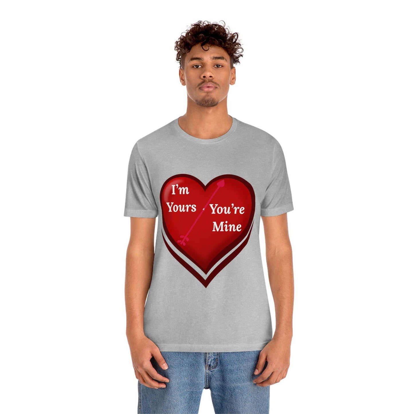 I'm Yours and You're Mine Heart Tee - Giftsmojo