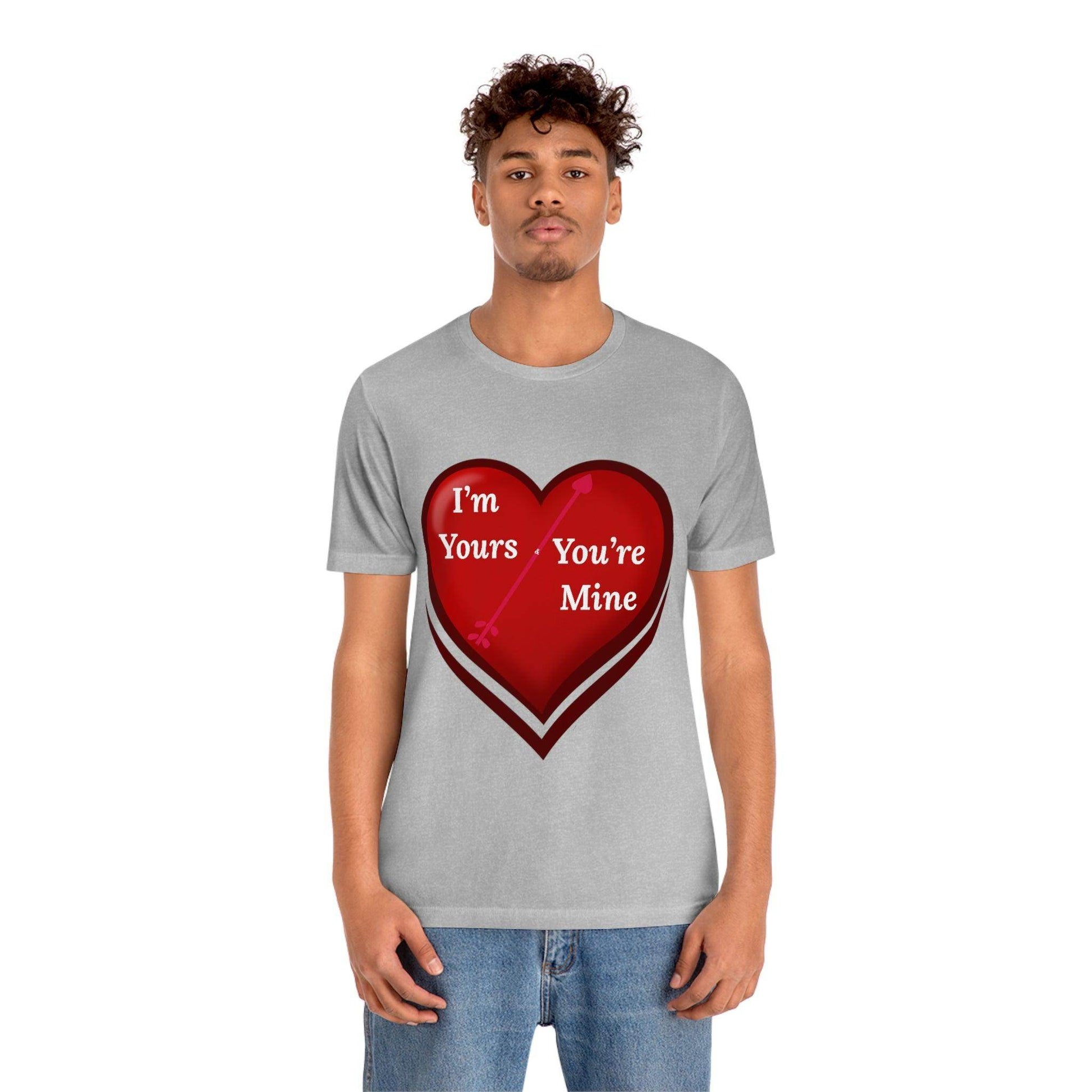I'm Yours and You're Mine Heart Tee - Giftsmojo