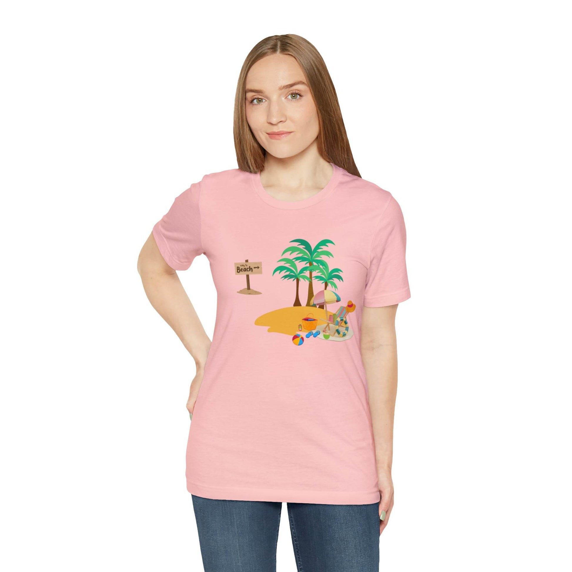 Beach shirt, Beach t-shirt, Summer shirt, Beachwear, Beach fashion, Tropical print, Trendy design, Stylish beach apparel - Giftsmojo