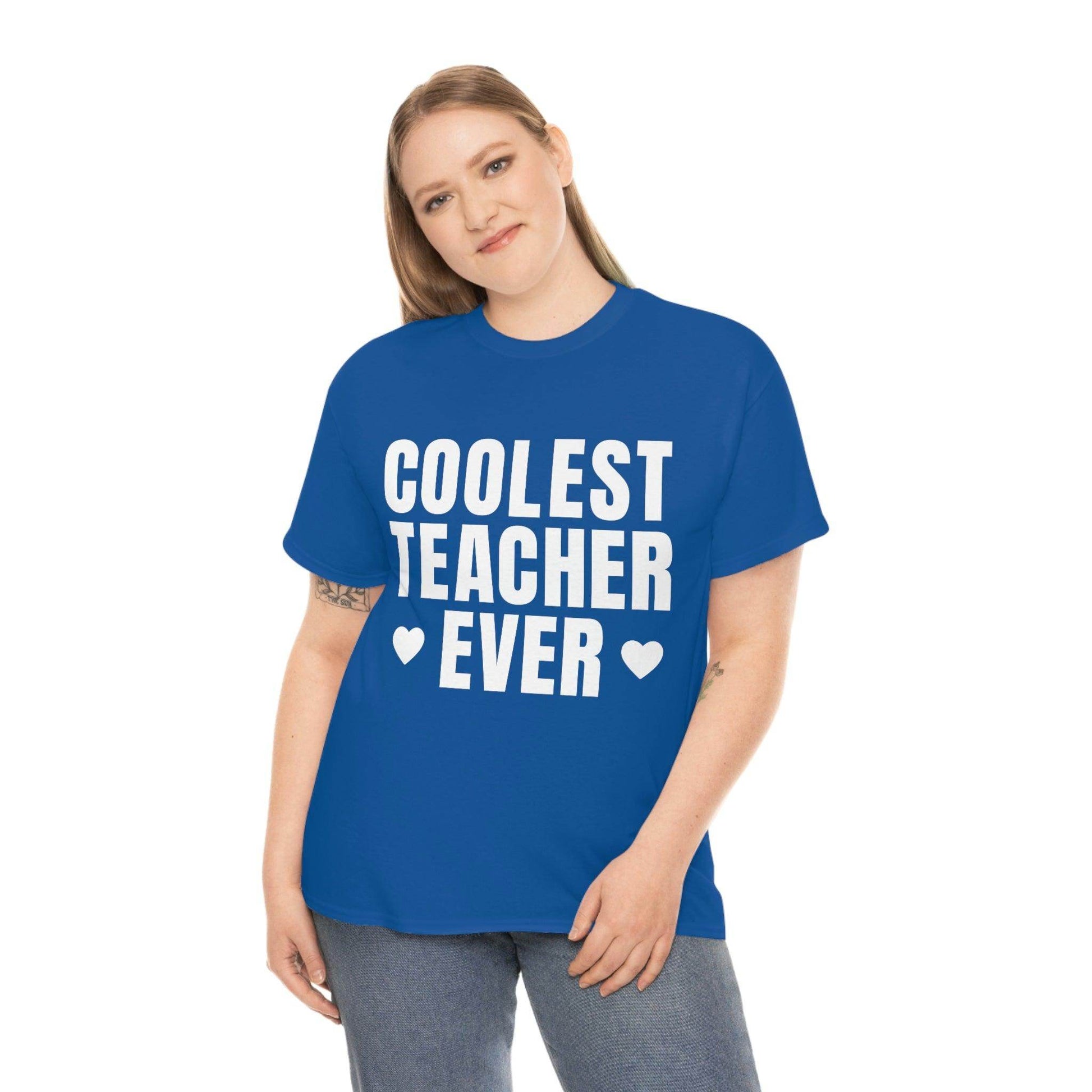 Coolest Teacher Ever Tee - Giftsmojo