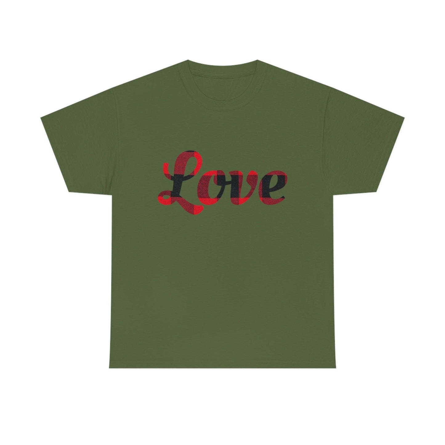 Plaid love T-Shirt