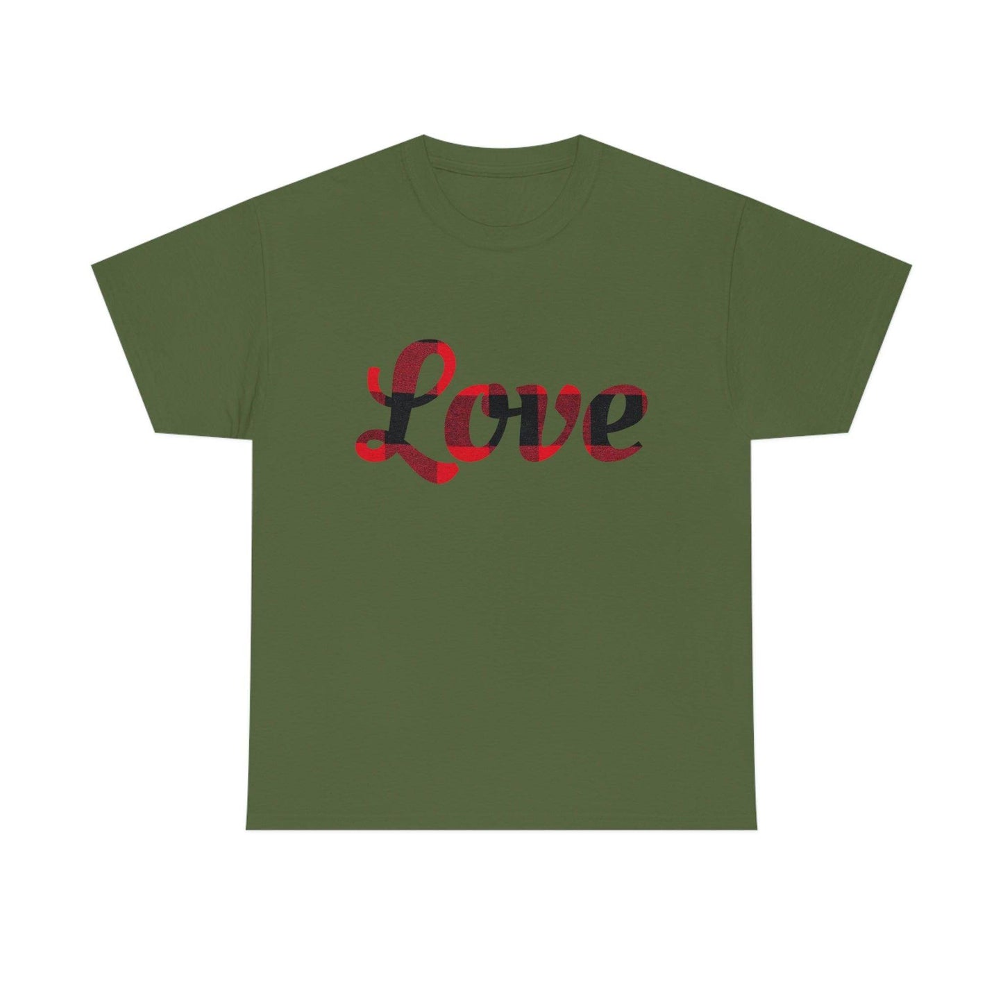 Plaid love T-Shirt - Giftsmojo