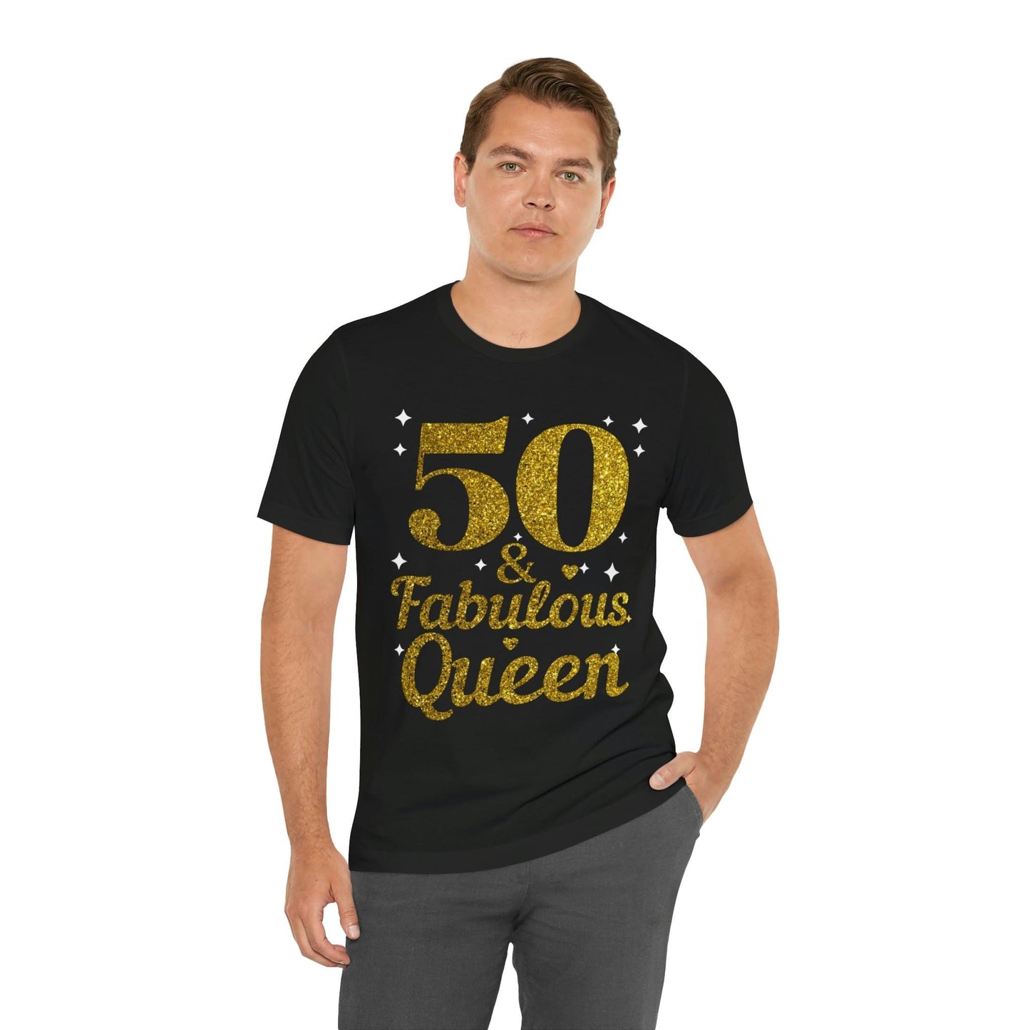 Funny 50th birthday shirt, 50th birthday Tshirt, 50 and fabulous Queen, birthday queen shirt, Gift for 50th birthday, Vintage shirt, birthday gift, birthday girl shirt, mom’s birthday gift, mom gift, wife gift, - Giftsmojo