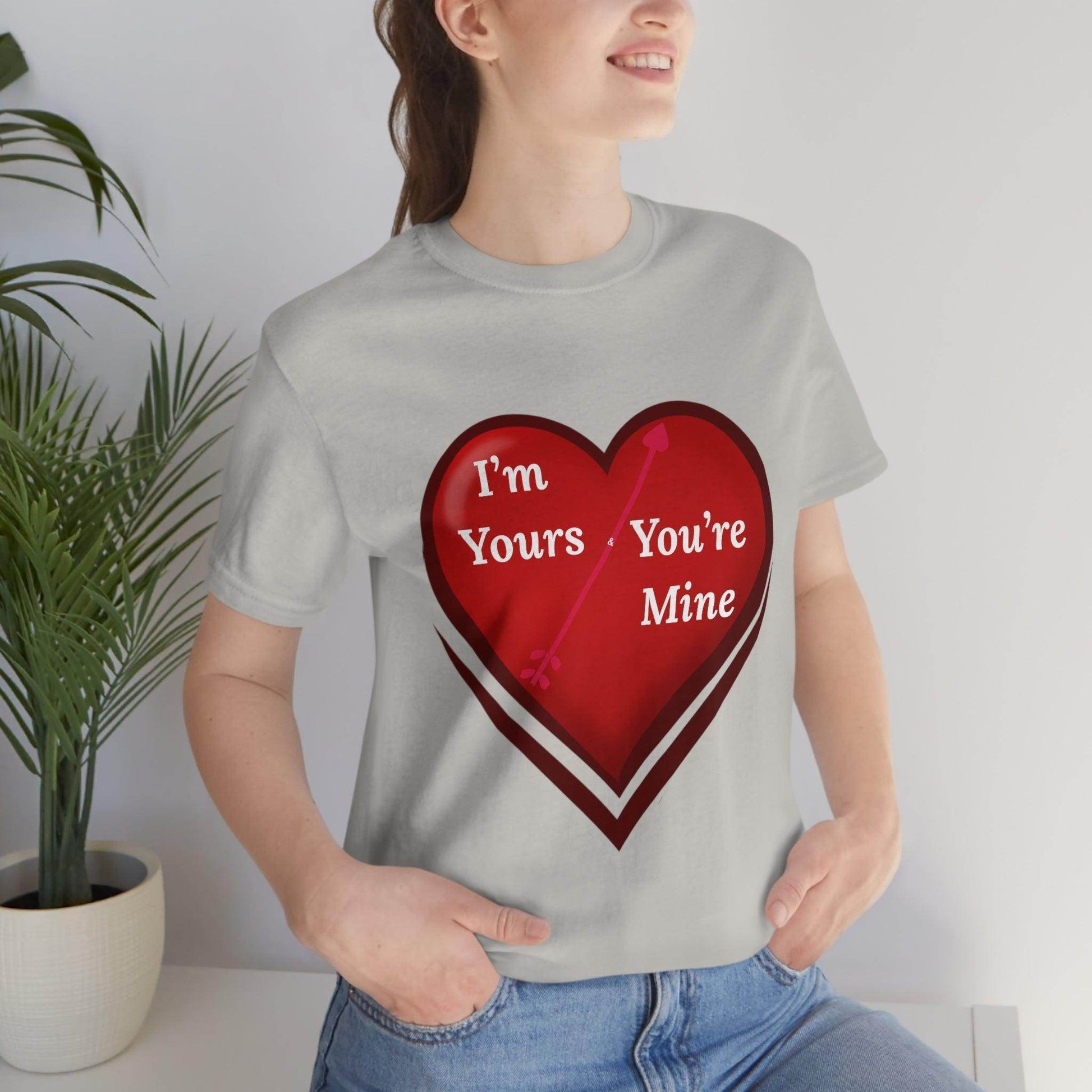 I'm Yours and You're Mine Heart Tee - Giftsmojo
