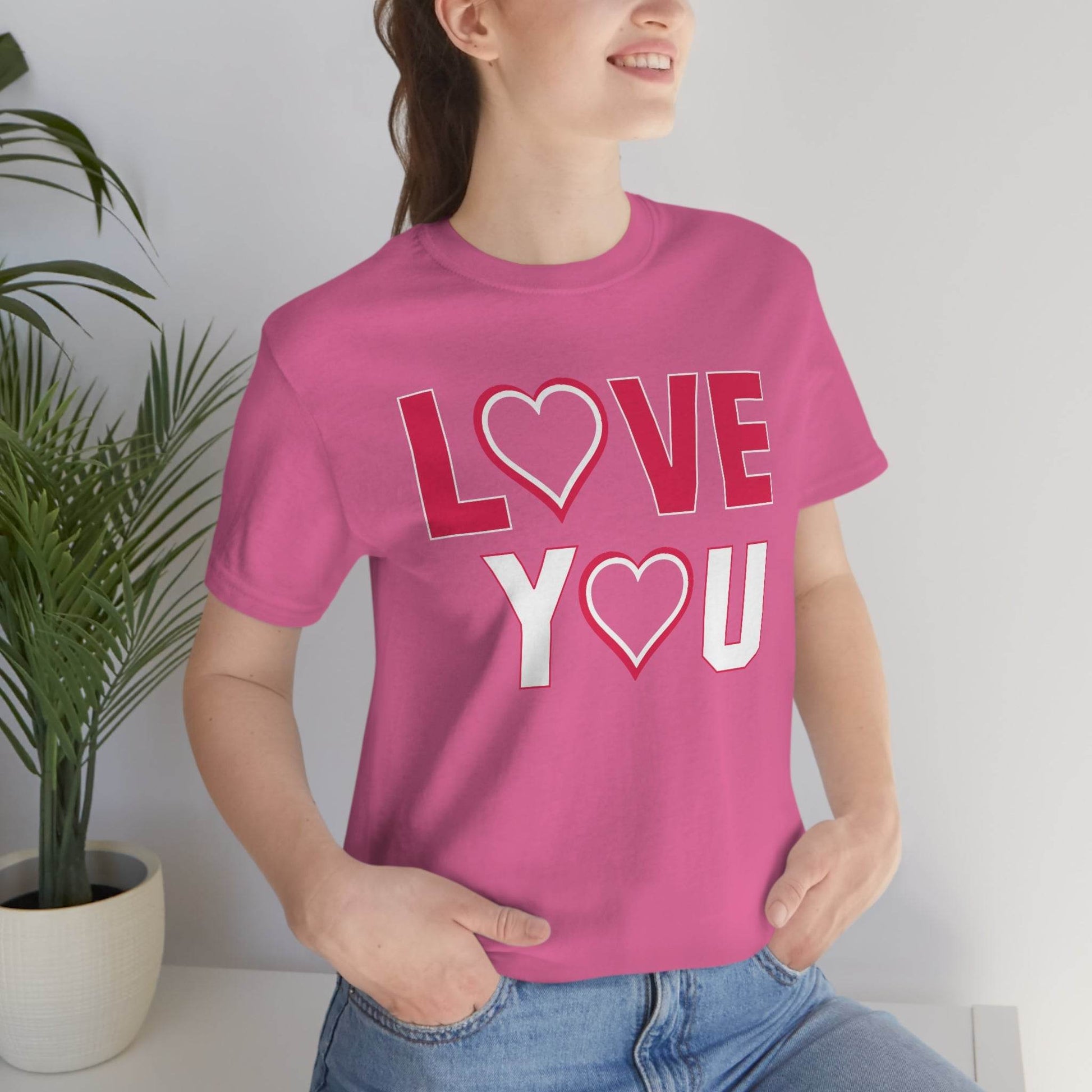 love you heart Tee - Giftsmojo