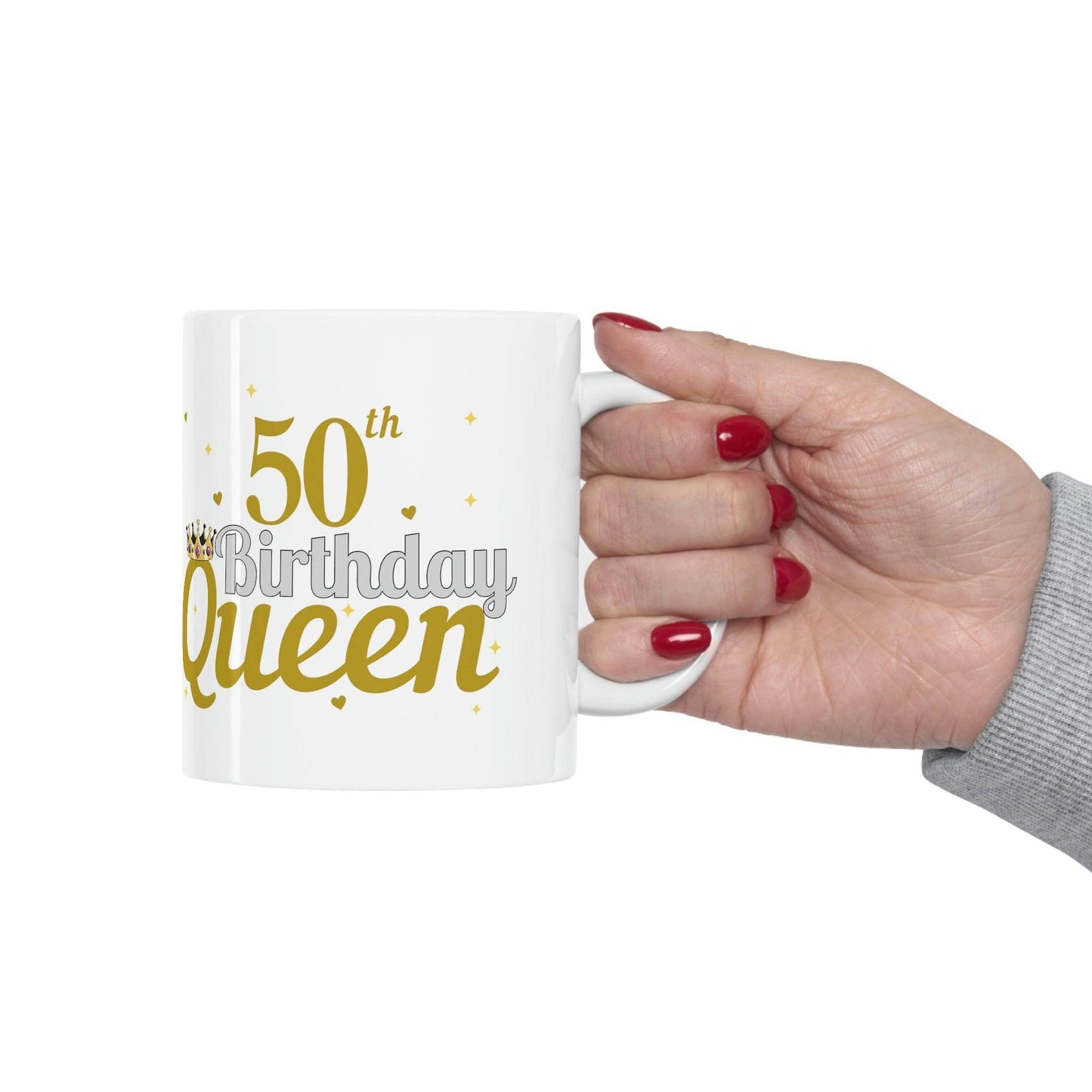 50th Birthday Queen Mug | Limited Edition Gift - Giftsmojo