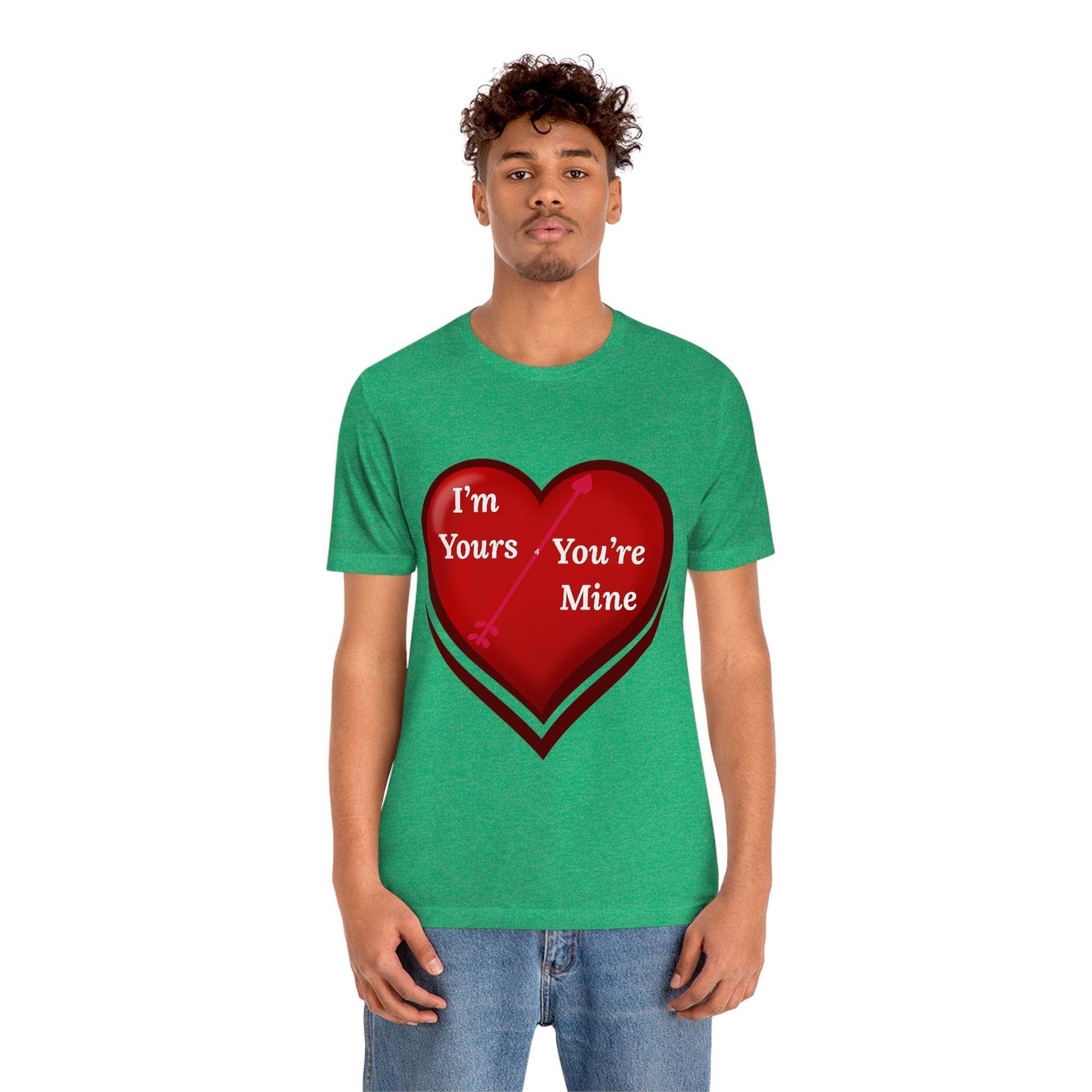 I'm Yours and You're Mine Heart Tee - Giftsmojo