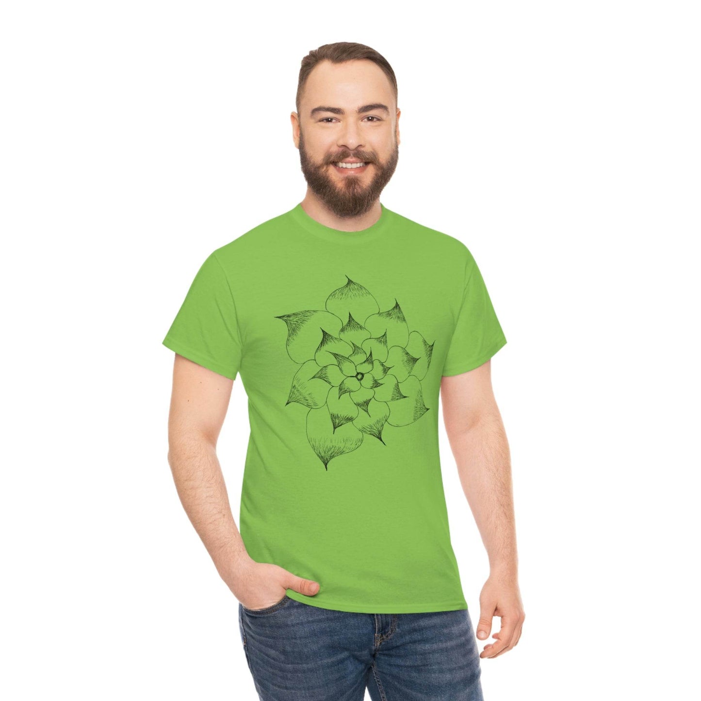 Flower Tee, custom designed tee, flower t-shirt, floral graphic tee - Giftsmojo