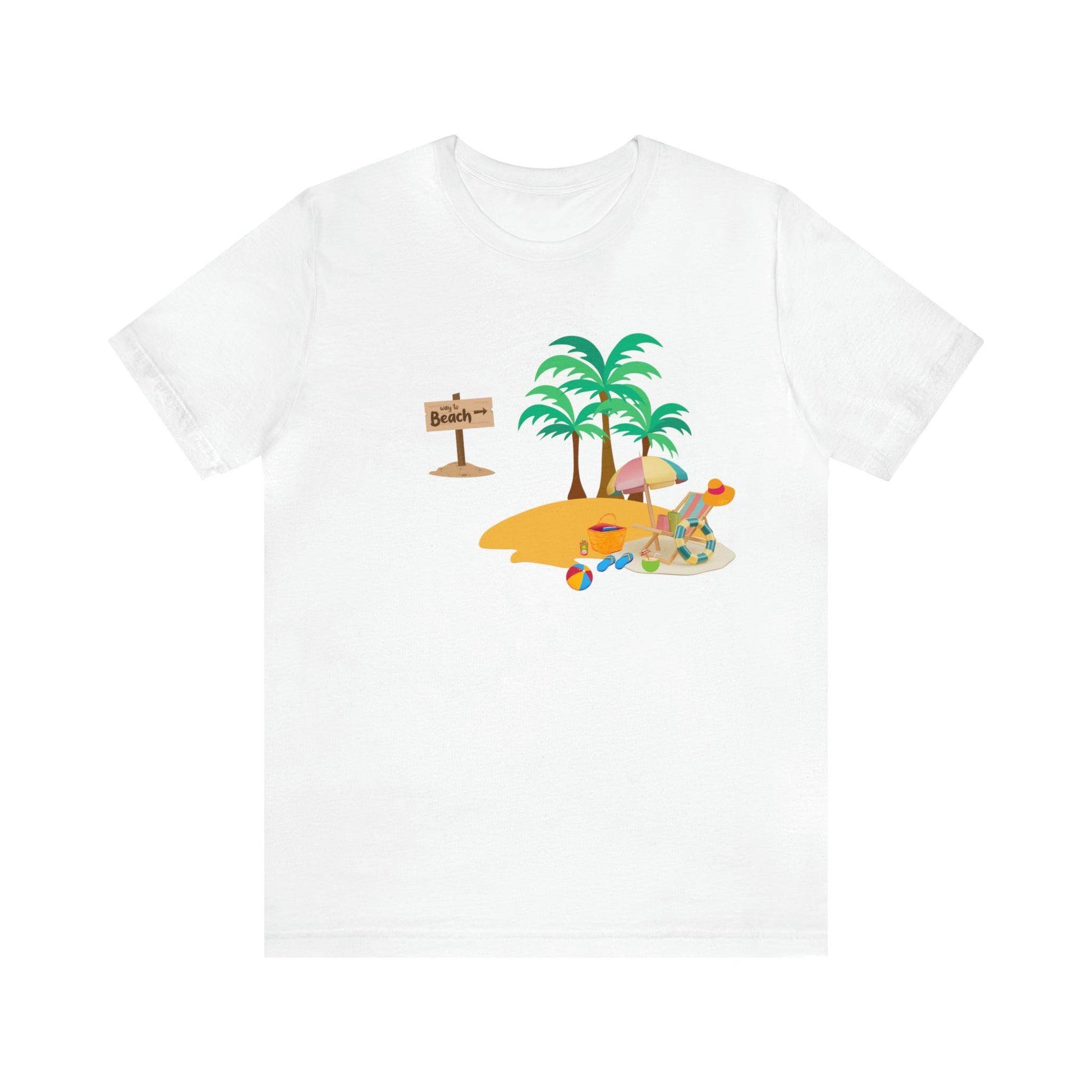 Beach shirt, Beach t-shirt, Summer shirt, Beachwear, Beach fashion, Tropical print, Trendy design, Stylish beach apparel - Giftsmojo