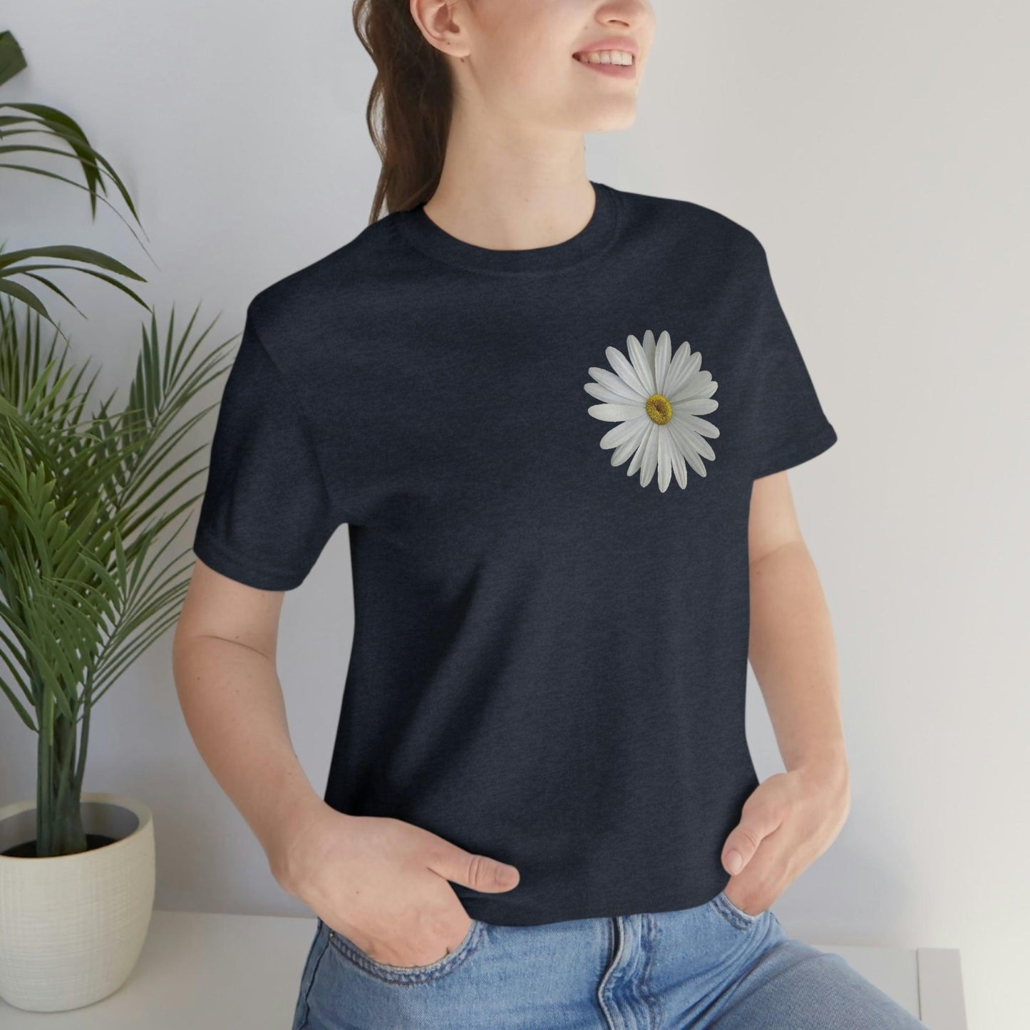 Daisy Shirt Floral Shirt Gift, Boho Shirt, Birth Month Flower, Gift For Mom, Daisy Women Shirt Flower Tee Summer Shirt, - Giftsmojo
