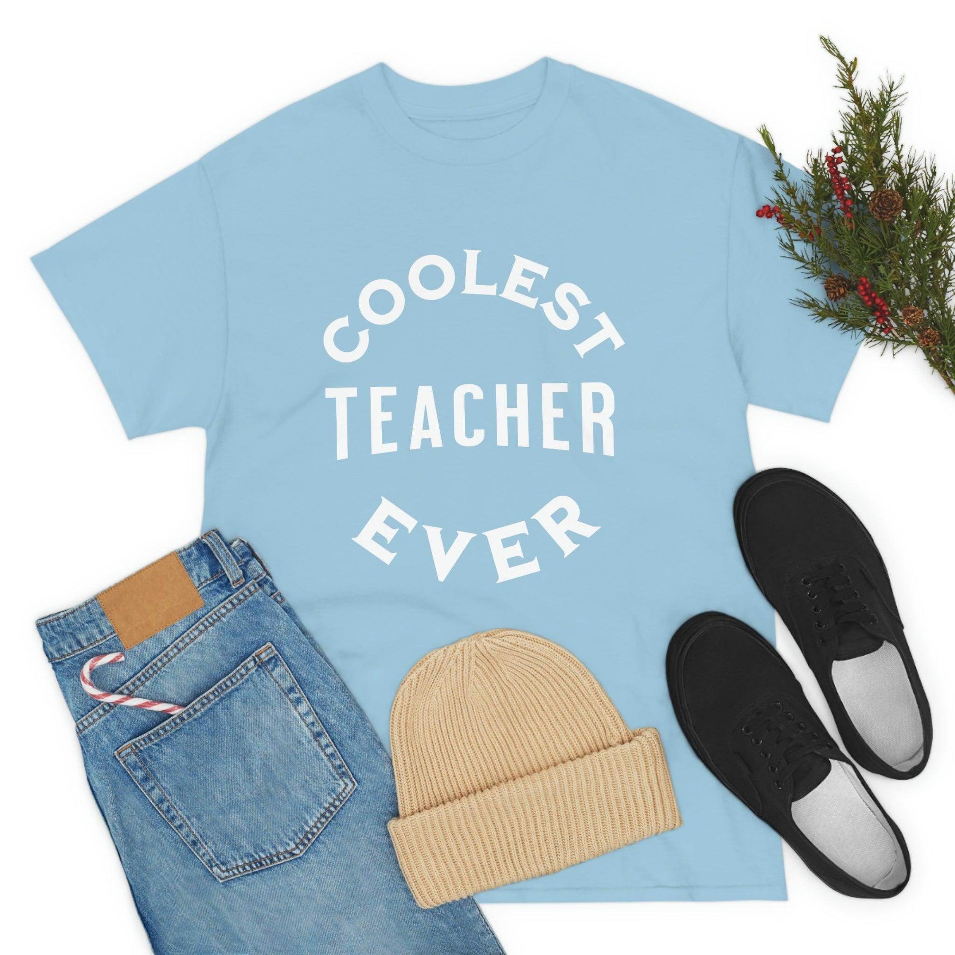 Coolest Teacher Ever Tee - cute teacher shirt - gift for teacher - Giftsmojo