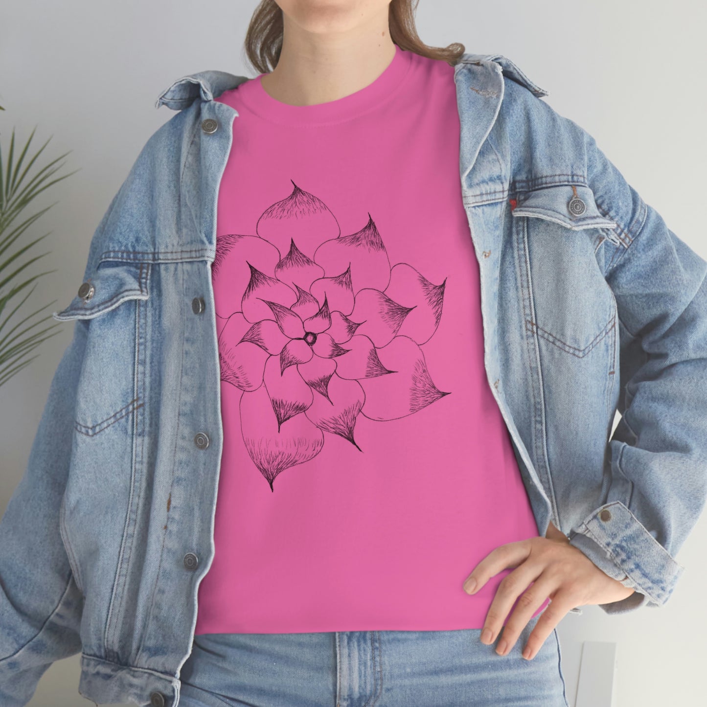 Flower Tee, custom designed tee, flower t-shirt, floral graphic tee