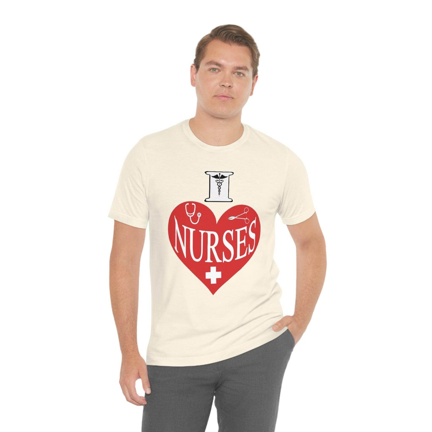 I love Nurses Tee - Giftsmojo