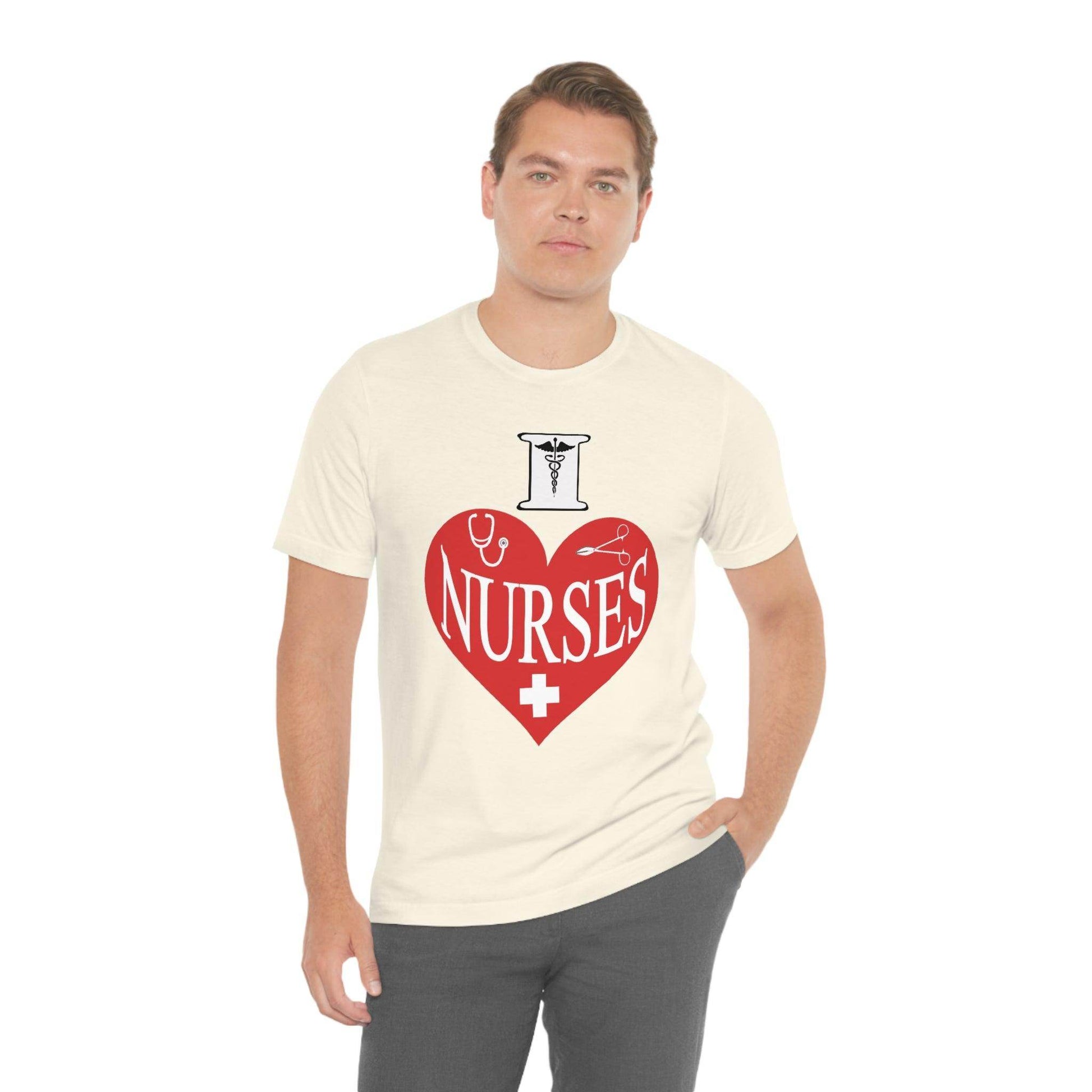 I love Nurses Tee - Giftsmojo