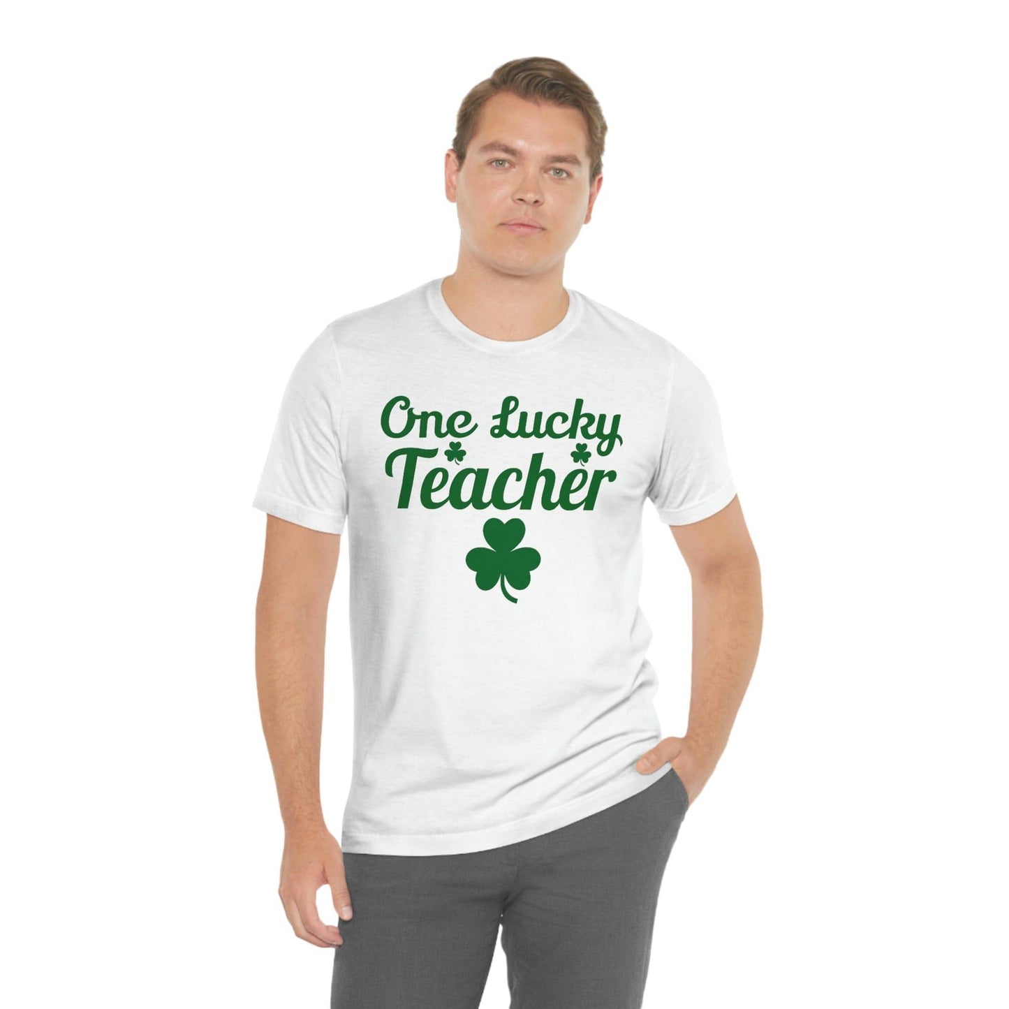One Lucky Teacher Shirt feeling Lucky St Patrick's Day shirt - Funny St Paddy's day Funny Shirt