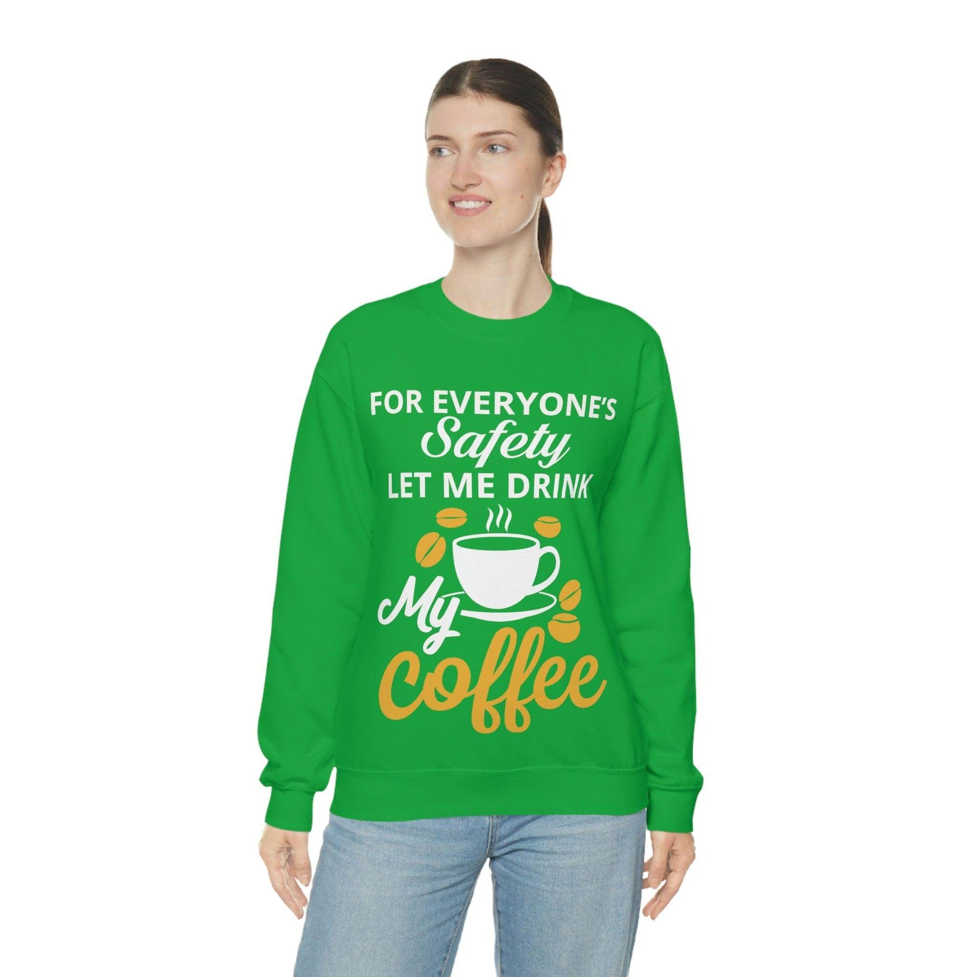Coffee tee Unisex Heavy Blend™ Crewneck Sweatshirt - Giftsmojo