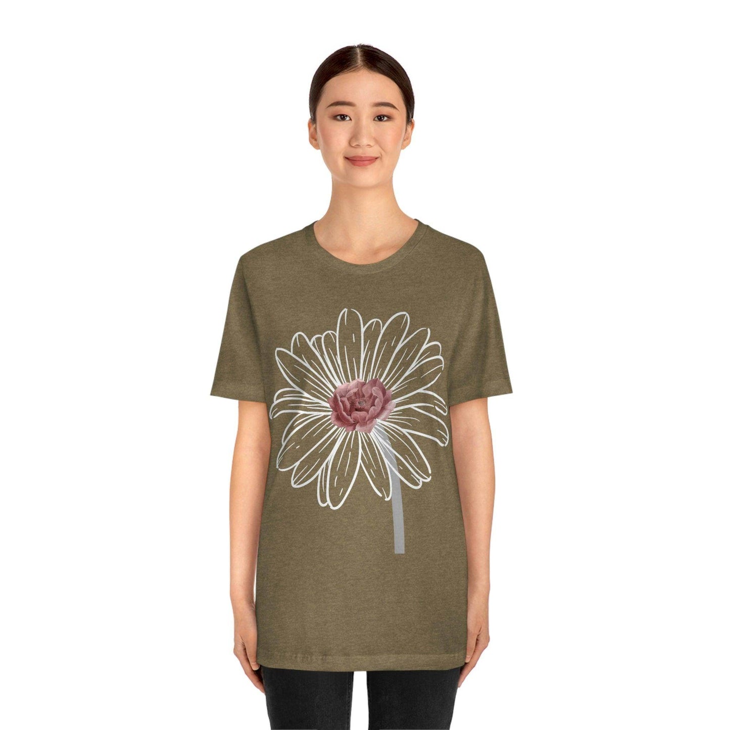 Flower Tshirt, Vintage Flower Shirt, Vintage Botanical Shirt, Vintage T-shirt, Graphic Tshirt, Botanical Print, Wildflower shirt, floral Tee - Giftsmojo