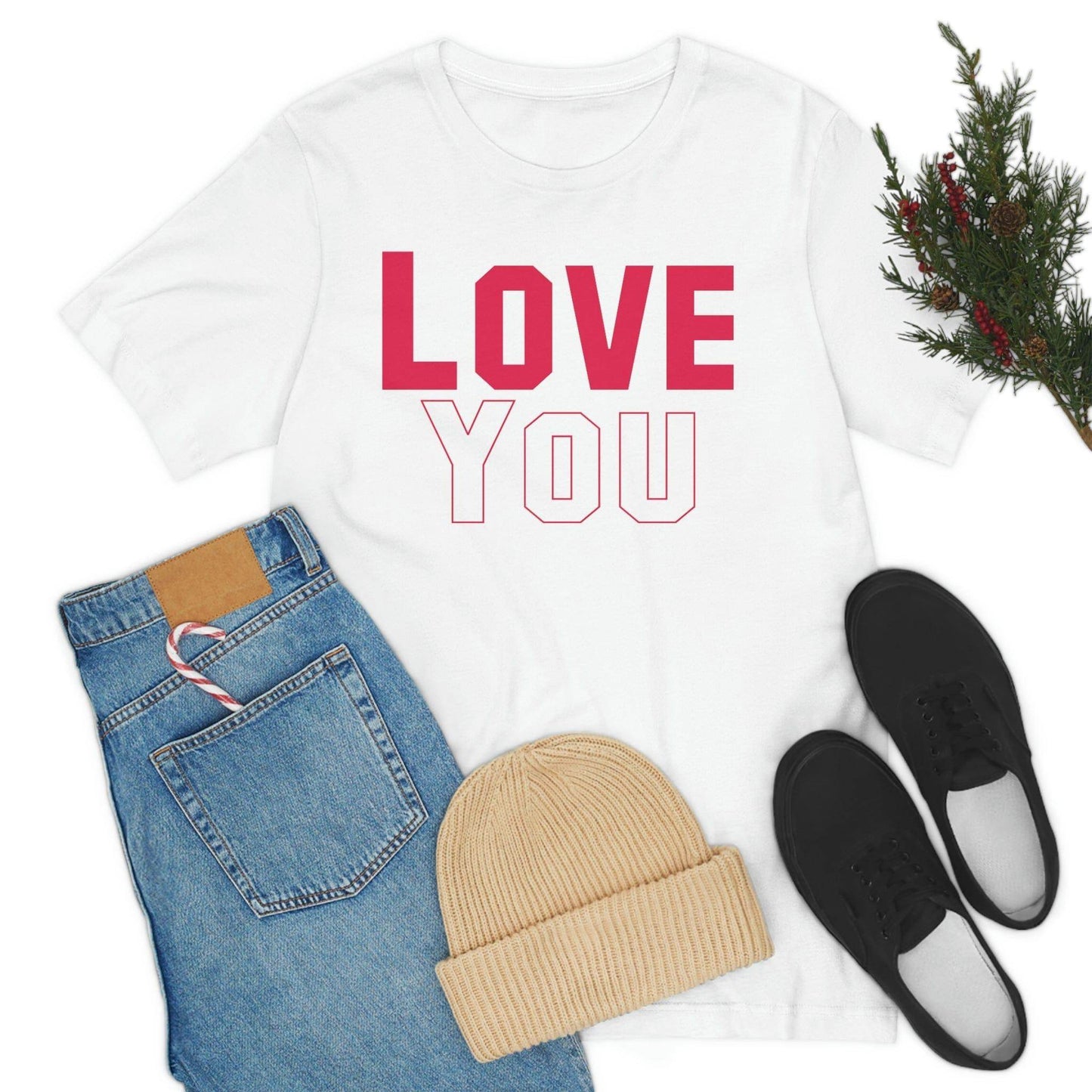 Love you T-shirt - Giftsmojo